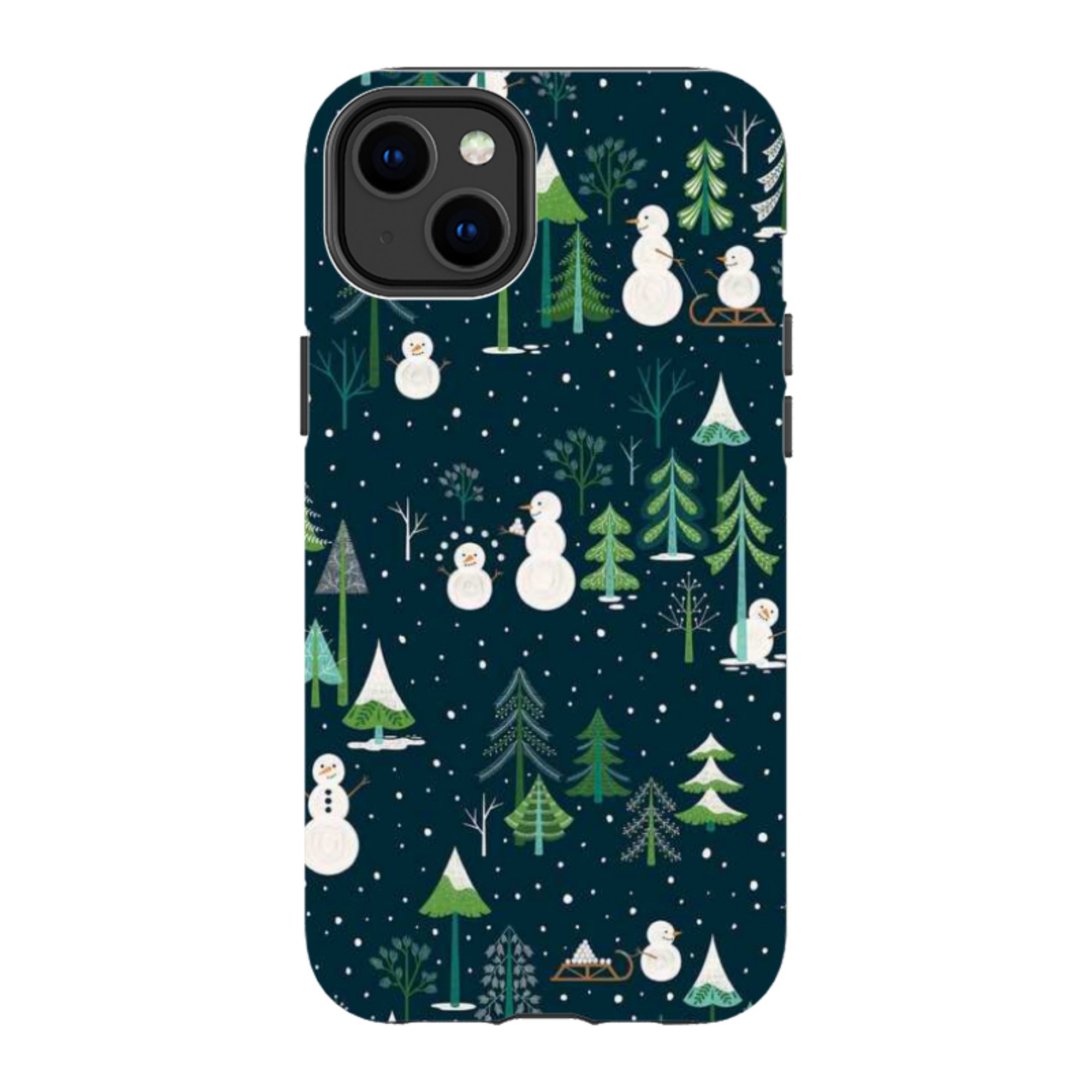 iPhone Tough Case - Snowman Playground By Jenny Zemanek
