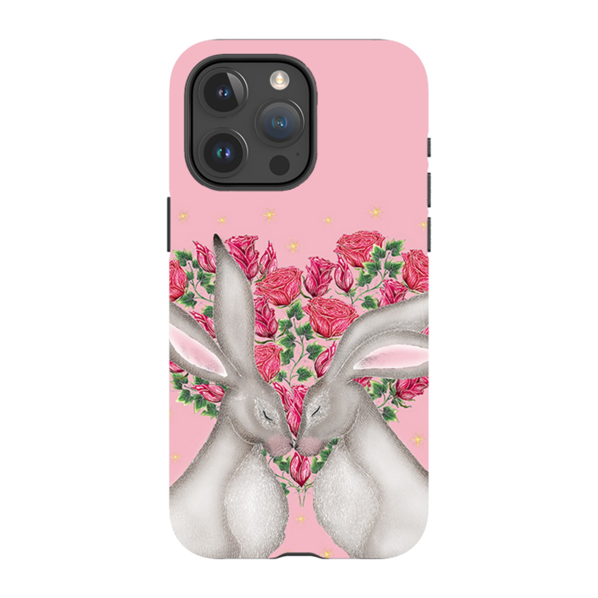 iPhone MagSafe Tough Case -  White Hares Rose Heart By Catherine Rowe