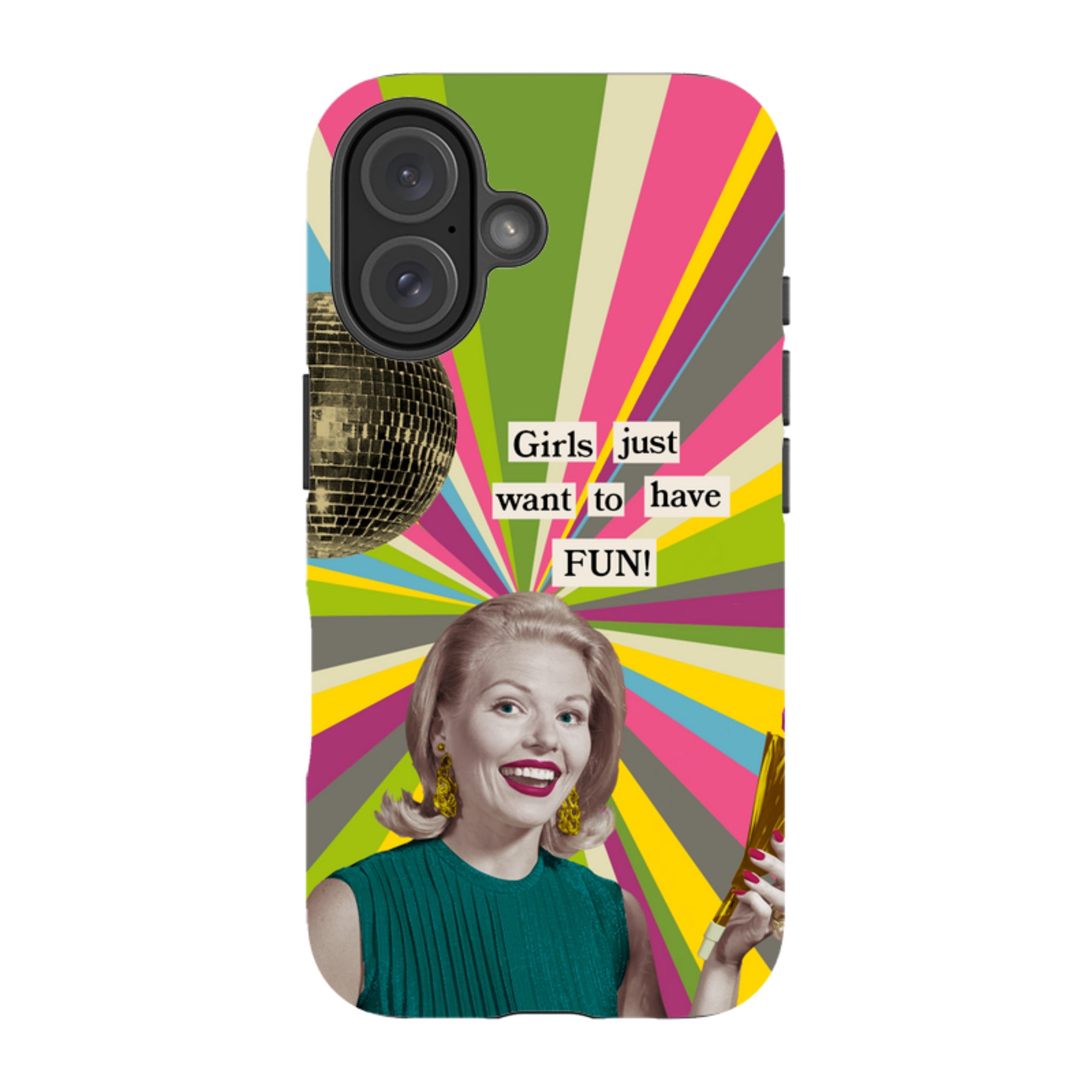 iPhone Tough Case - Girls want to have fun By Clare Jordan