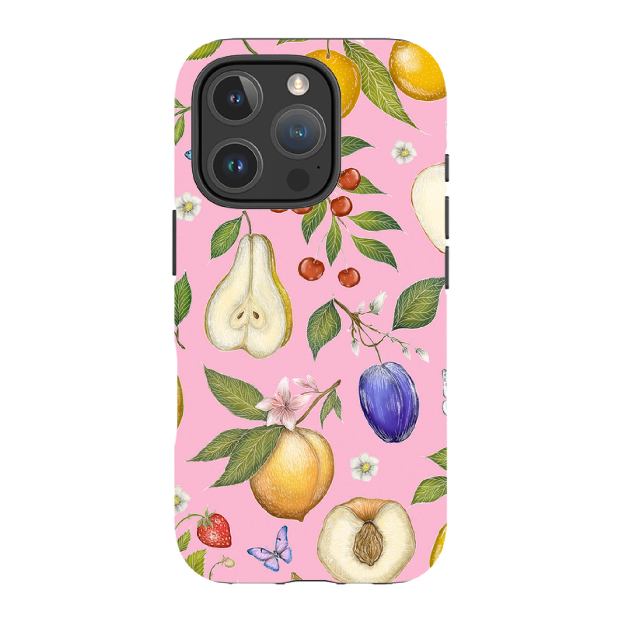 iPhone MagSafe Tough Case -  Pink Fruits By Catherine Rowe
