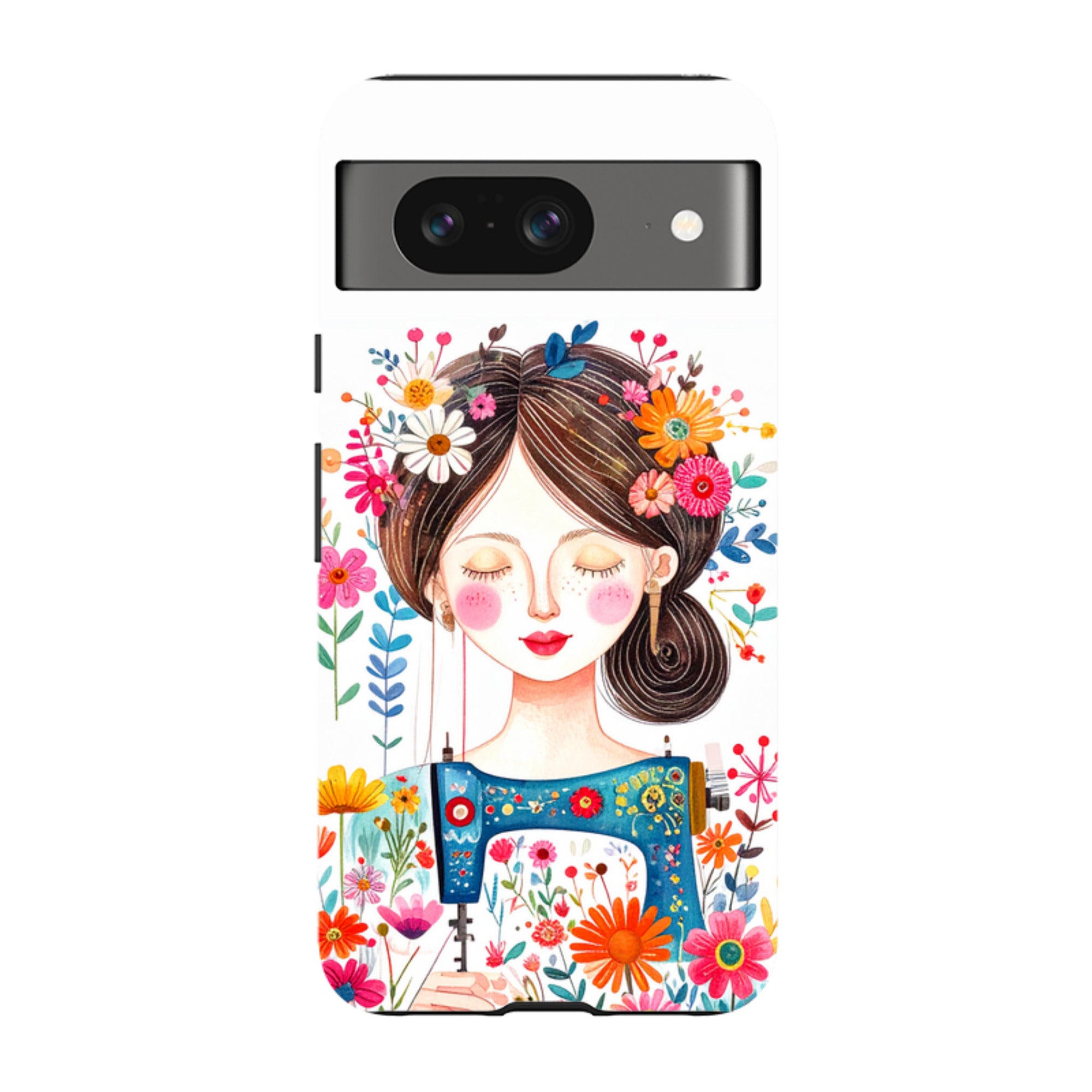 Google Tough Case - Floral Sewing Lady