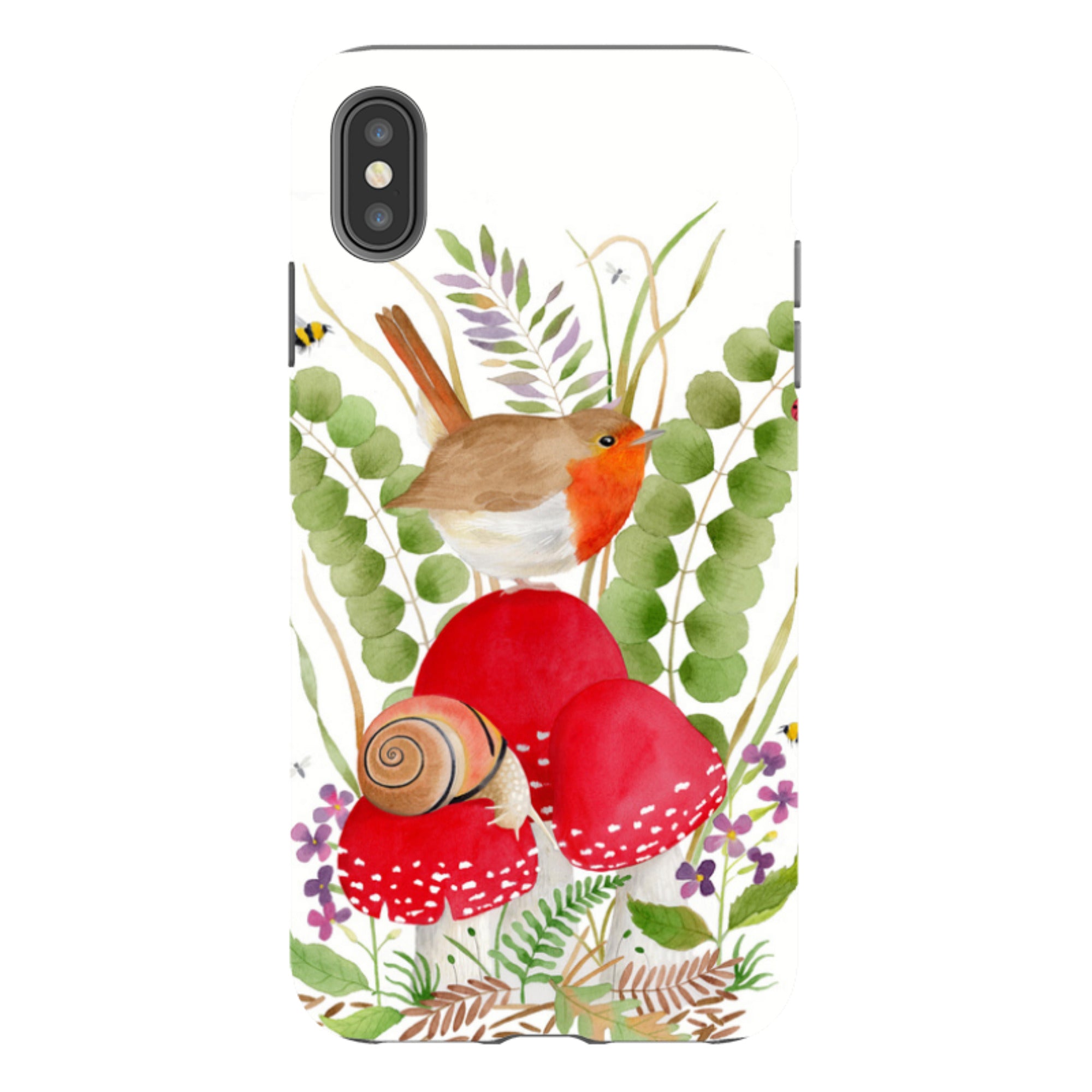 iPhone Tough Case - Robin And Snail By Bex Parkin