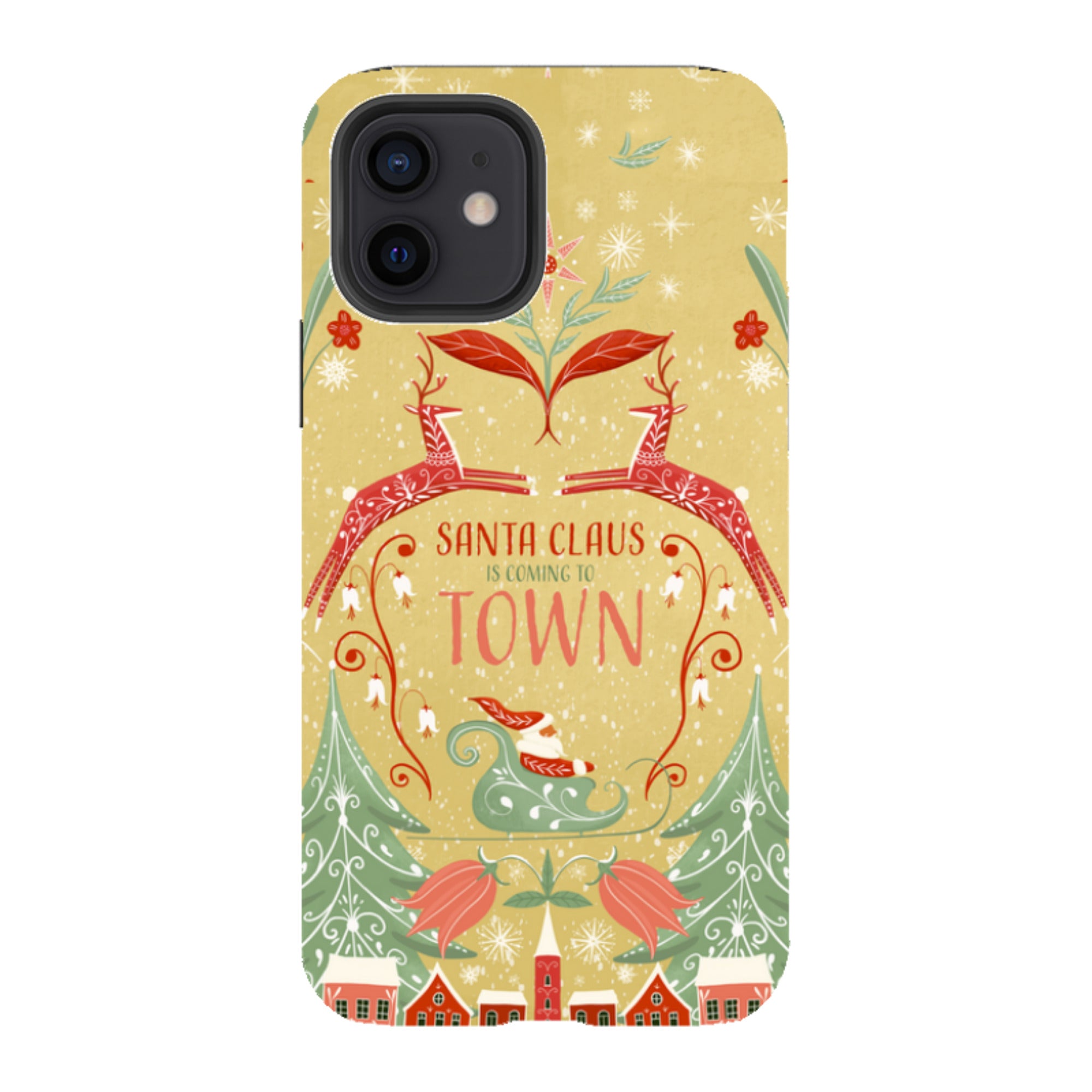 iPhone Tough Case - Santa Claus Is Coming To Town By Maja Lindberg