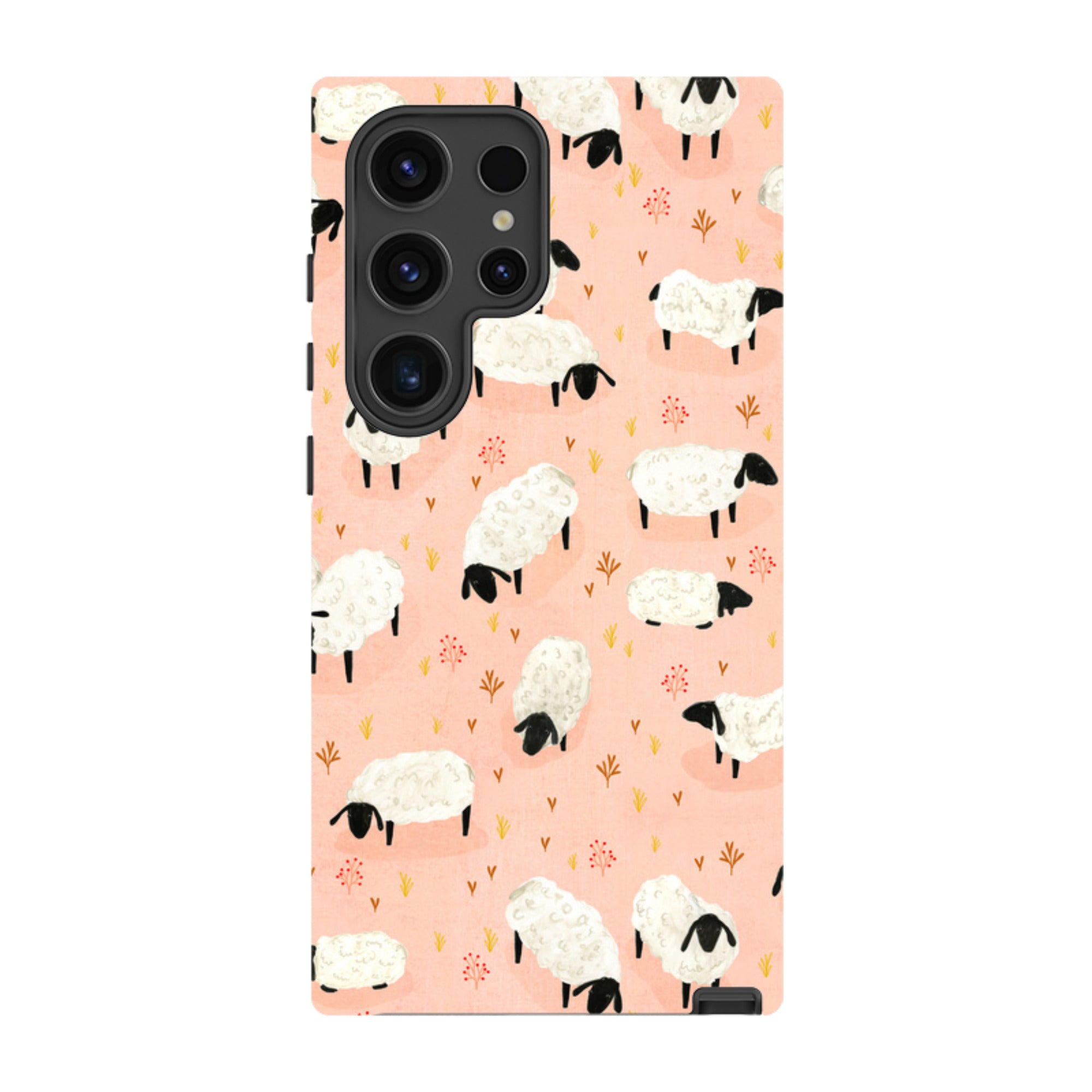Samsung Tough Case - Sheep Pink By Katherine Quinn