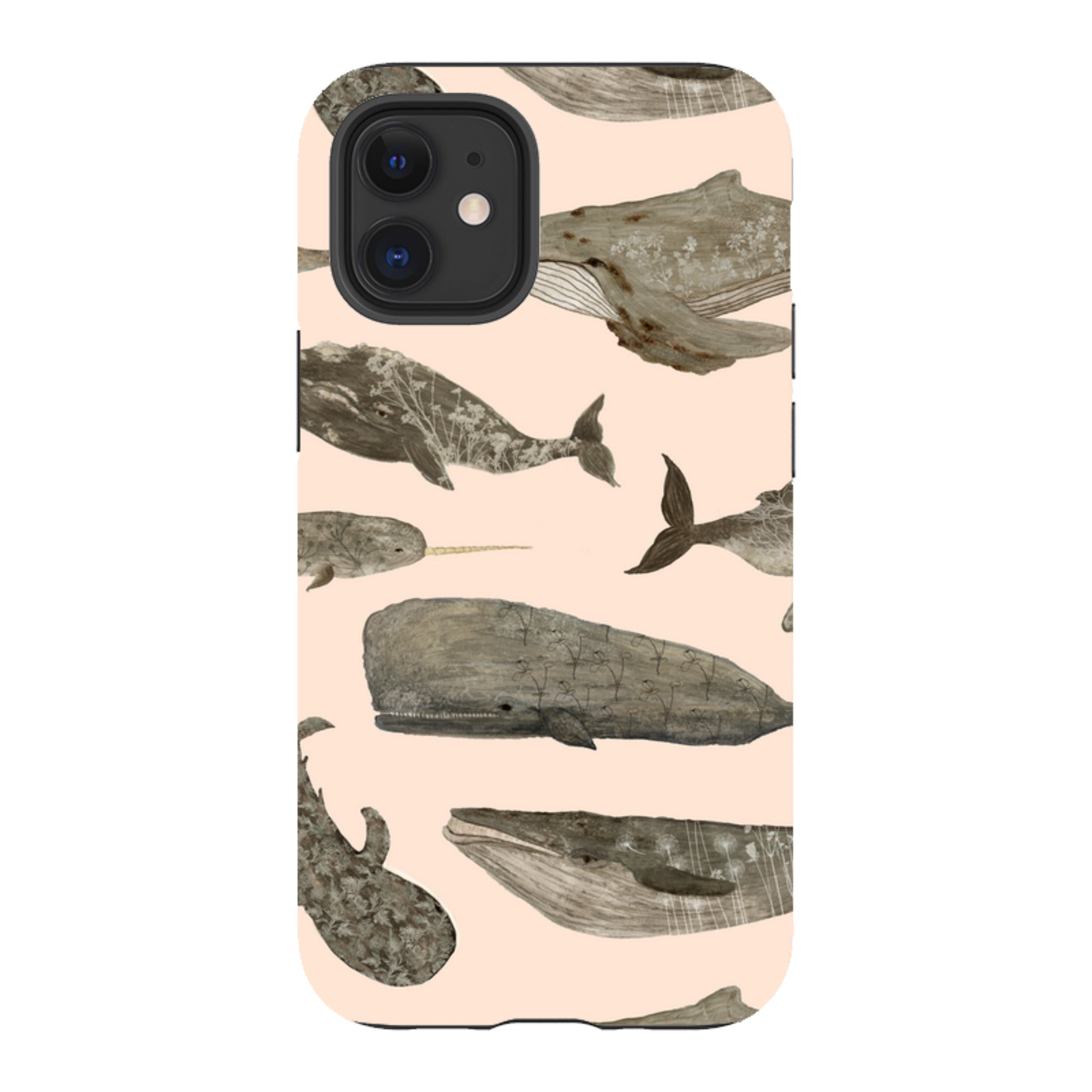 iPhone Tough Case - Wild Flower Whales II By Katherine Quinn