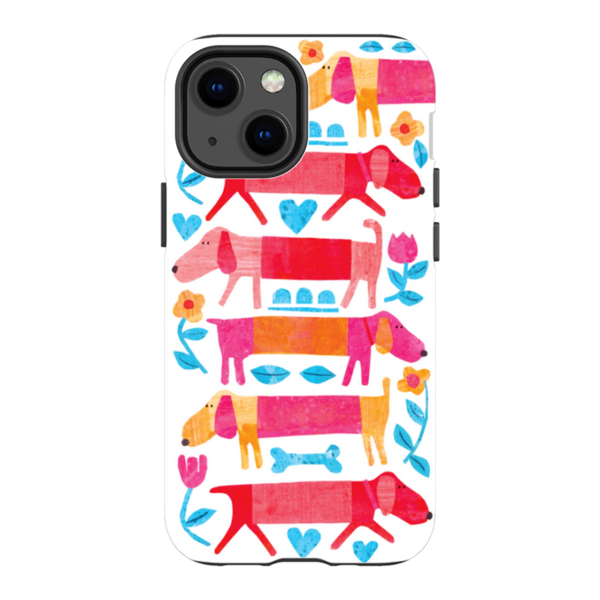 iPhone Tough Case - Sausage Dog By Tracey English