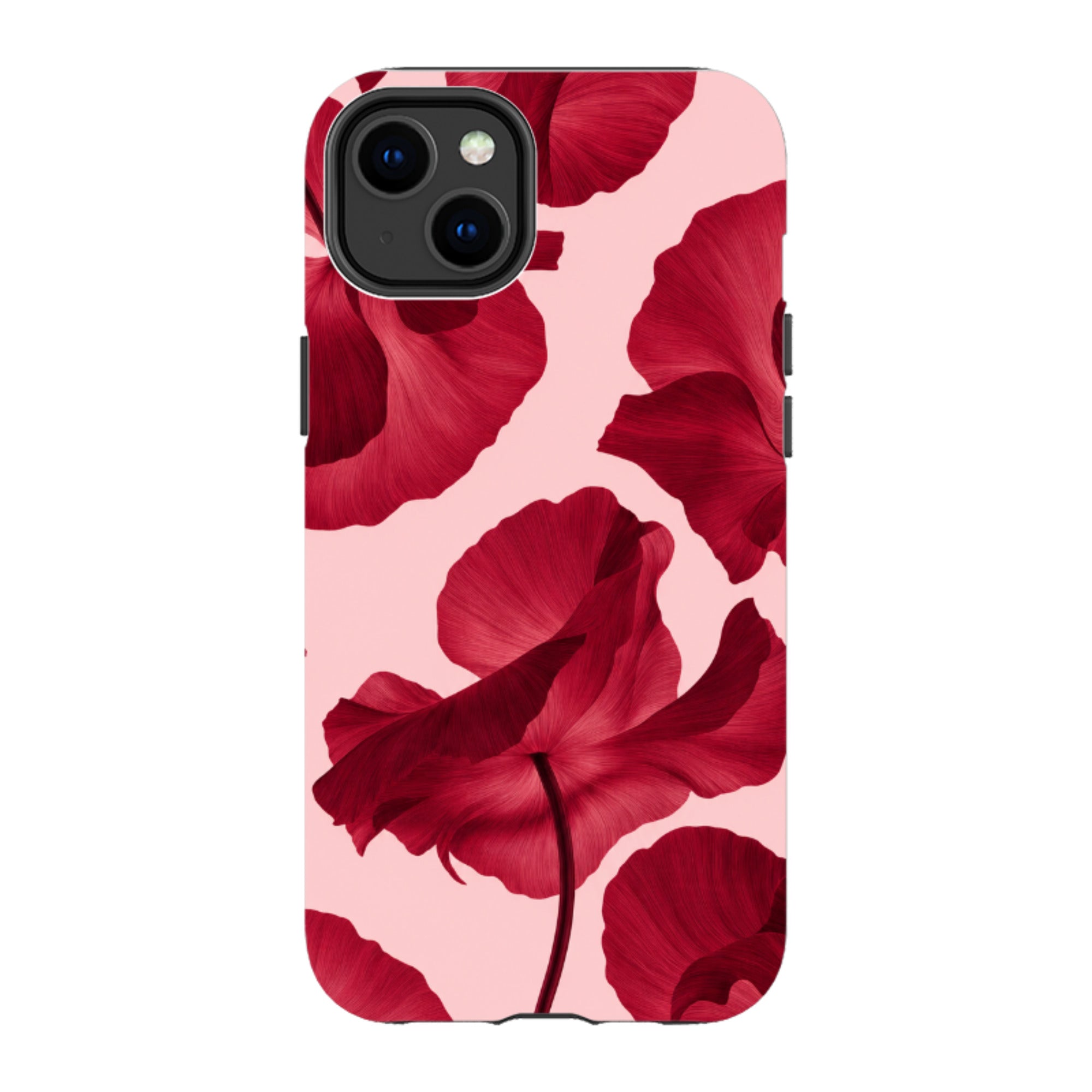 iPhone Tough Case - Burgundy Poppy