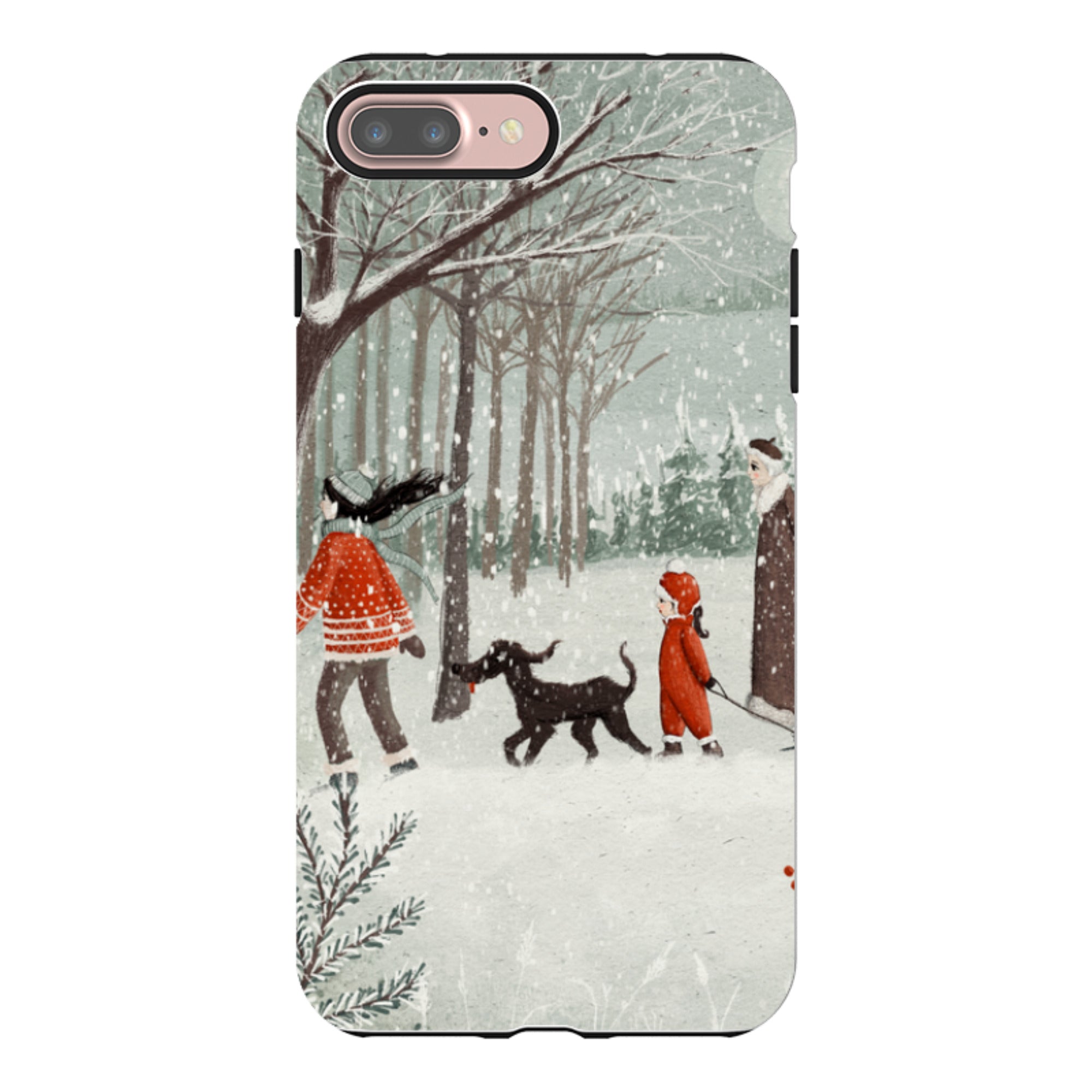 iPhone Tough Case - Winter Walk By Maja Lindberg