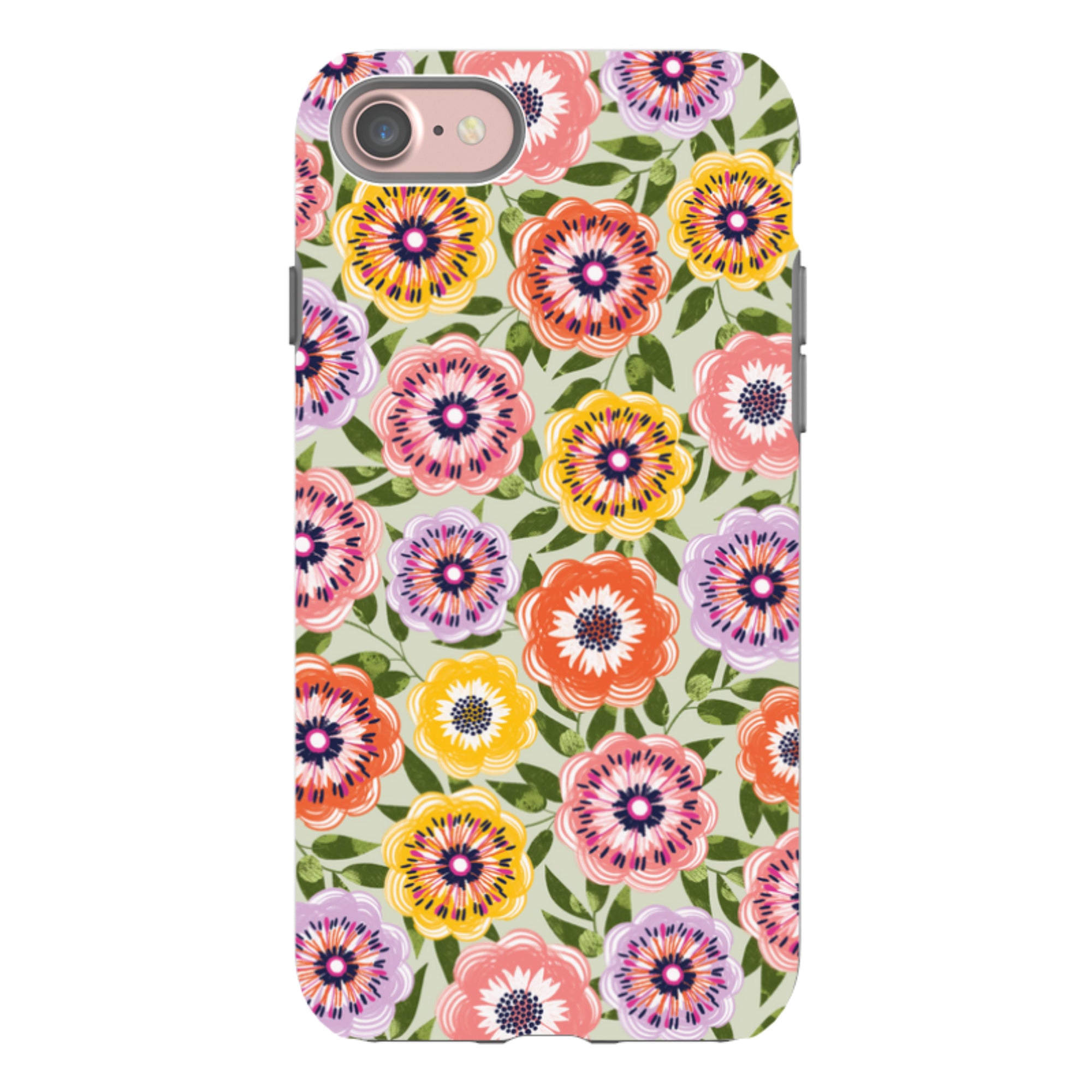iPhone Tough Case - Bright Blooms II By Ali Brookes