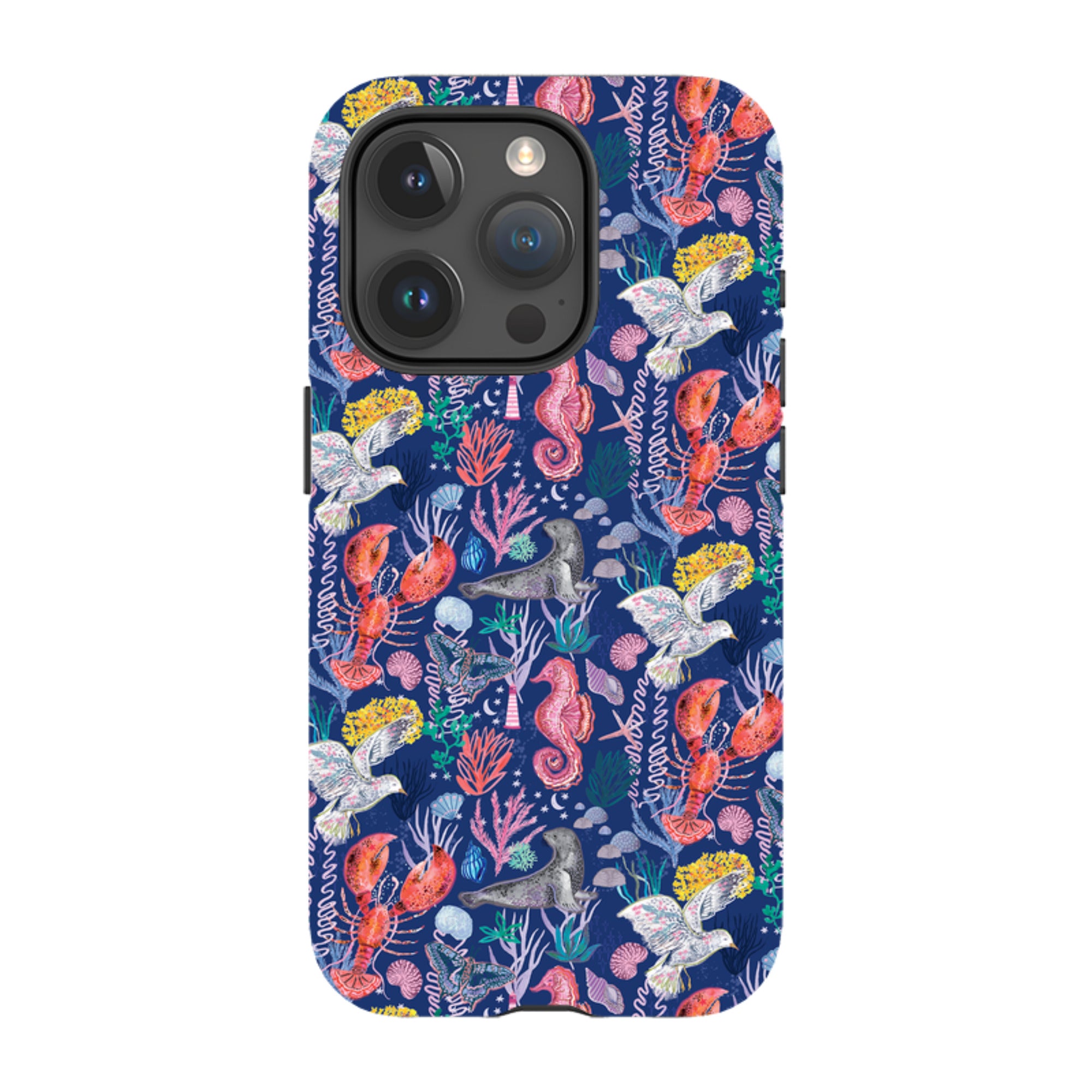 iPhone MagSafe Tough Case - Coastline Pattern C By Emma Frances Grant