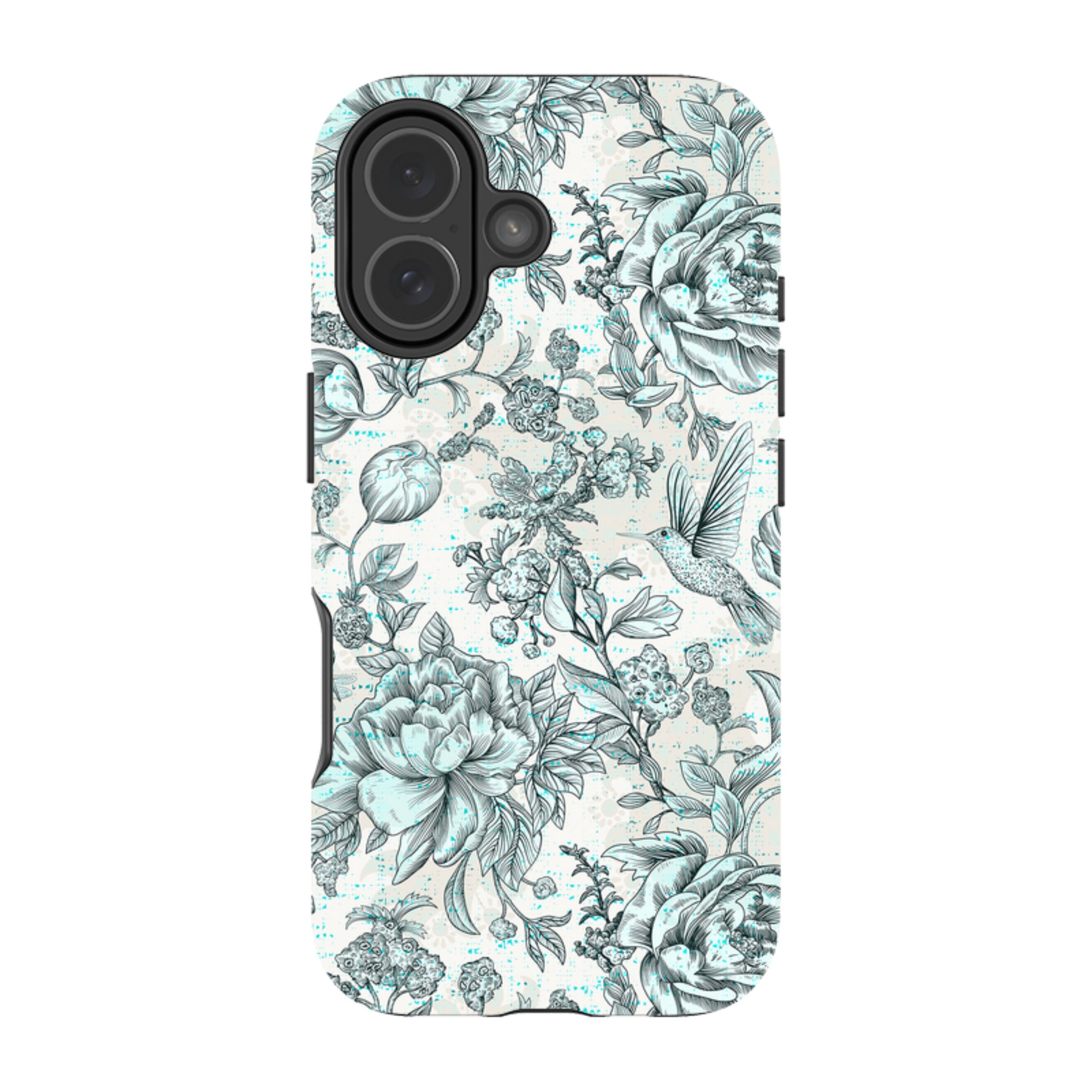 iPhone Tough Case - Blue Peonies