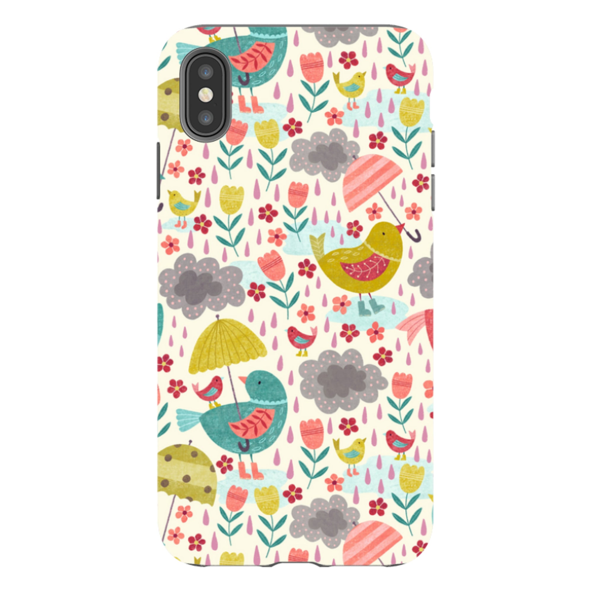 iPhone Tough Case - Rain Birds By Suzy Taylor