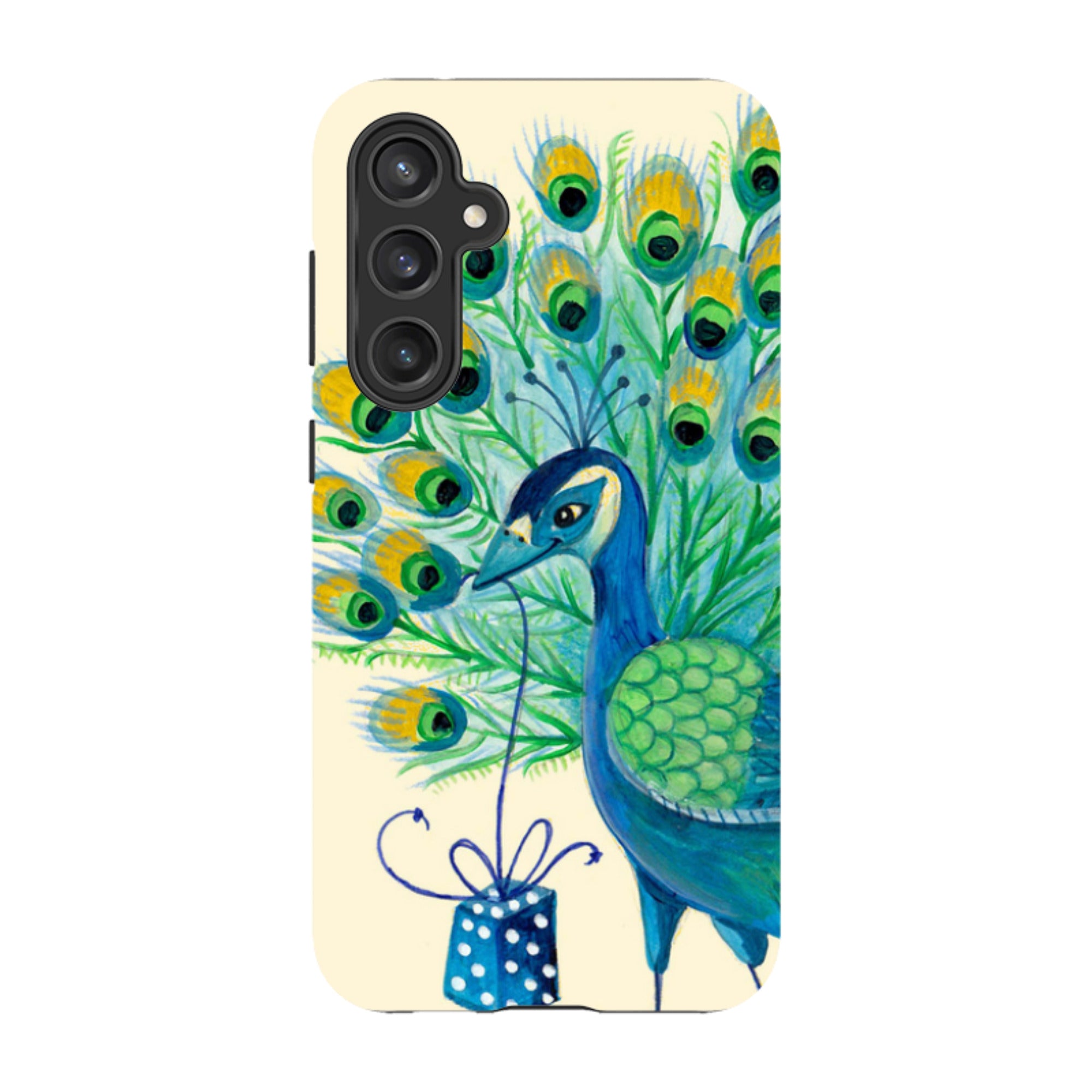 Samsung Tough Case - Peacock Present By Caroline Bonne Muller