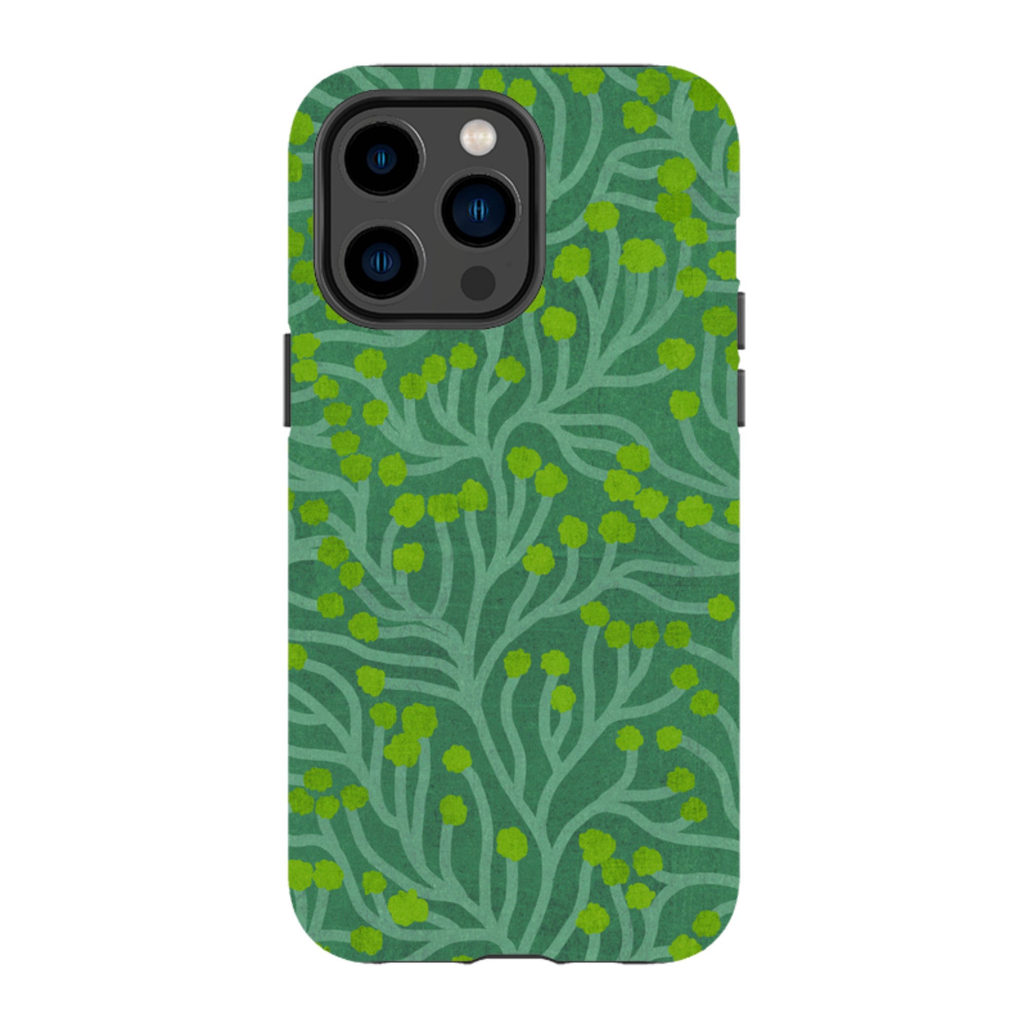 iPhone Tough Case - Vine Green And Teal By Katherine Quinn