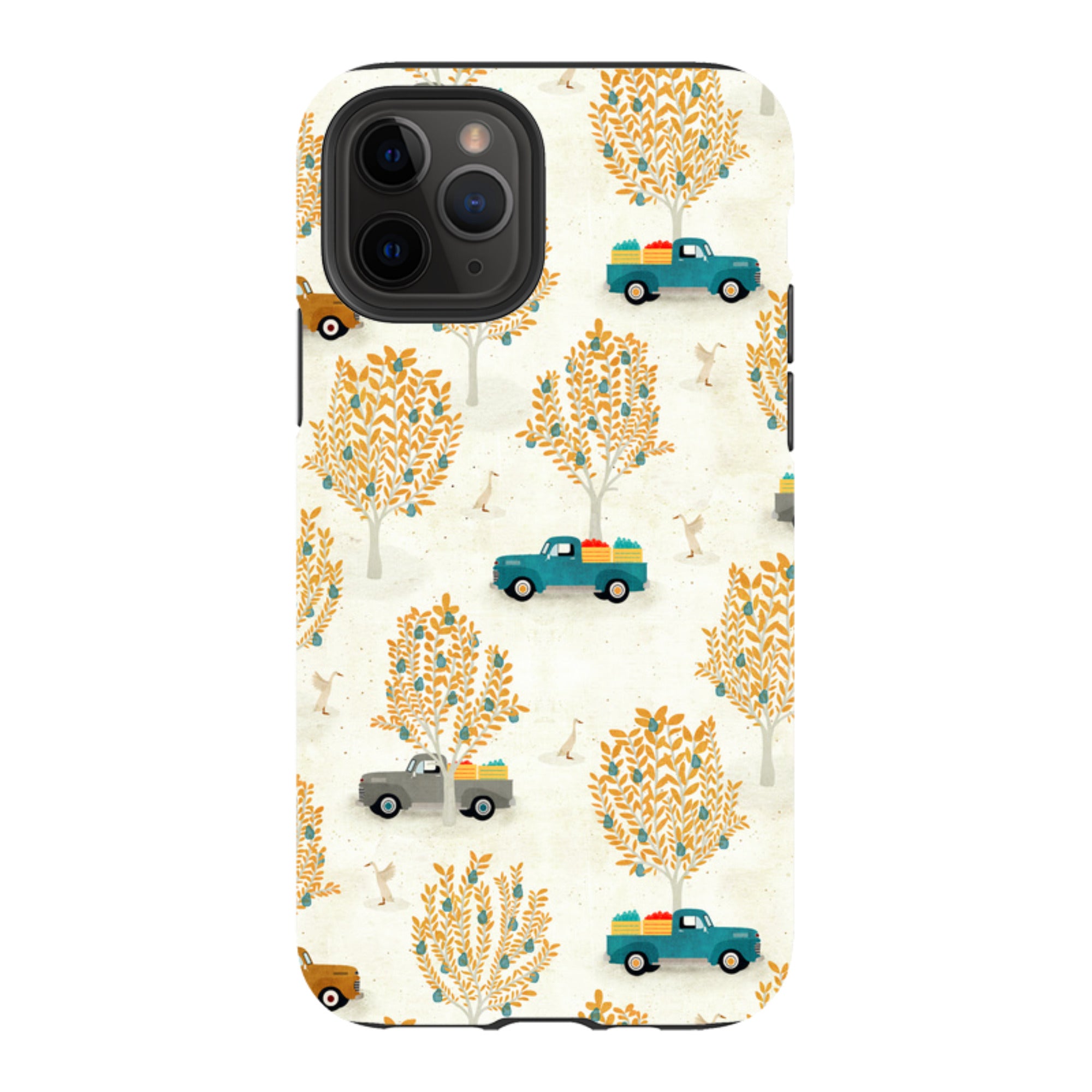 iPhone Tough Case - Pear Trees and Trucks By Katherine Quinn