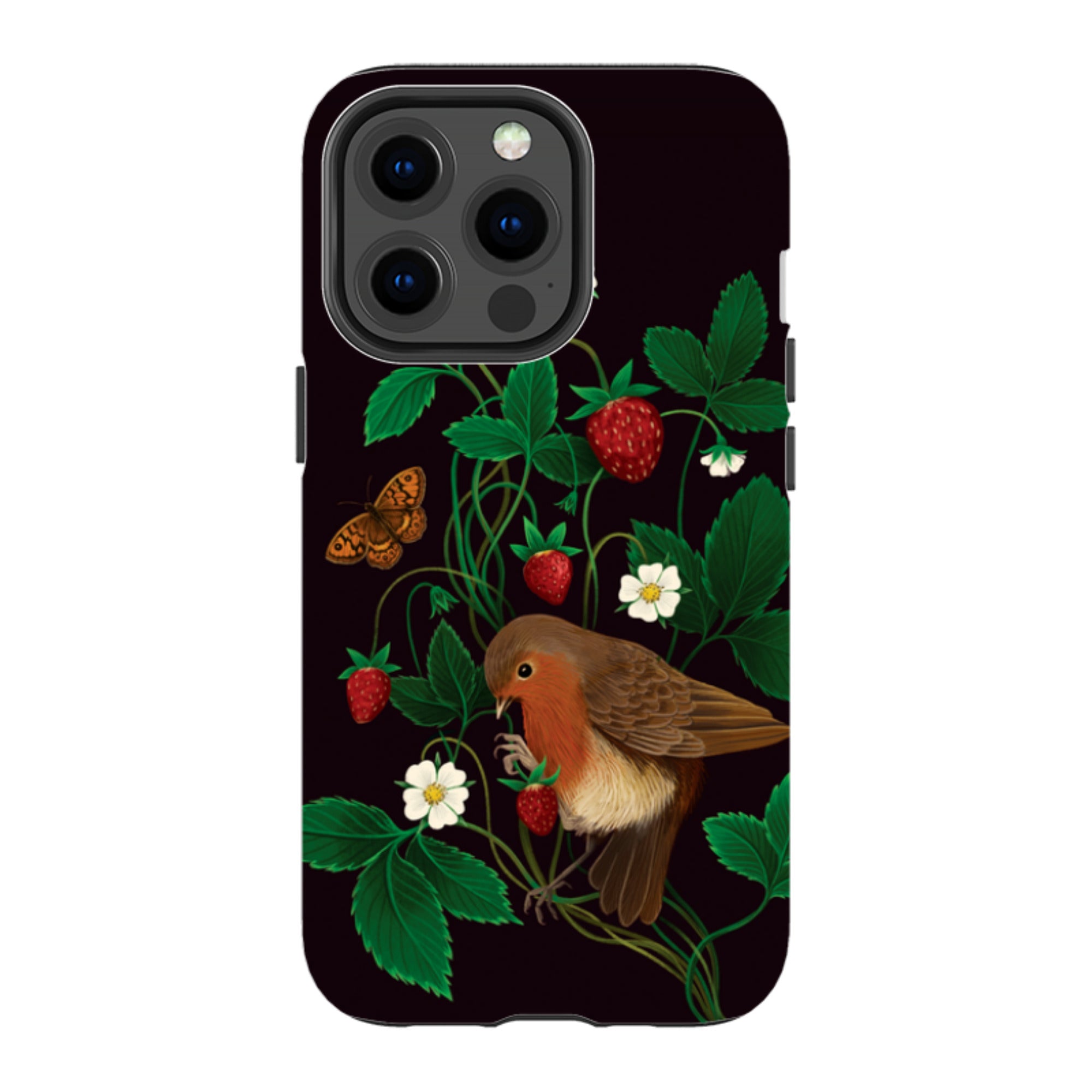 iPhone MagSafe Tough Case - Strawberry Thief By Anna Stead