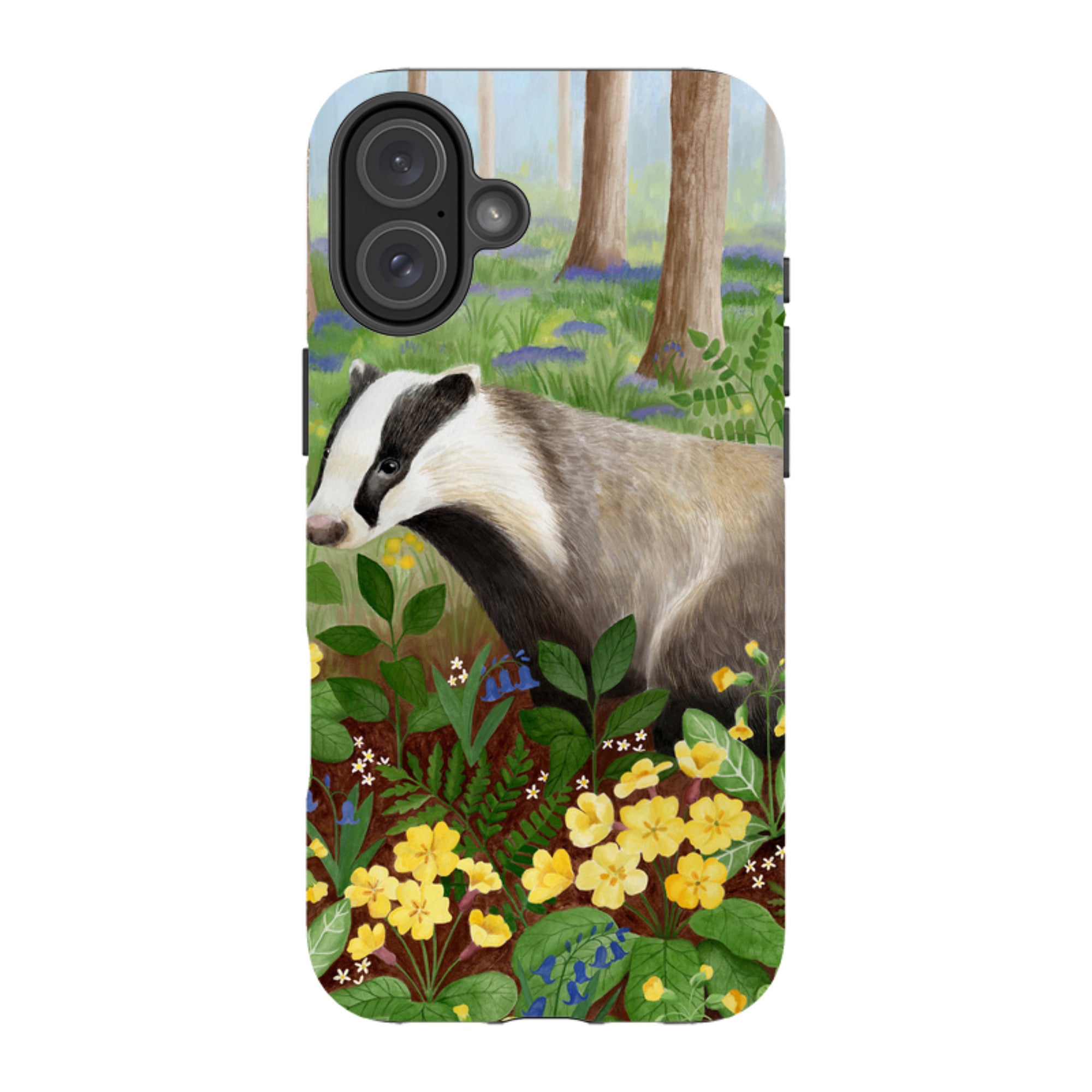 iPhone MagSafe Tough Case - Bluebell Badger By Bex Parkin