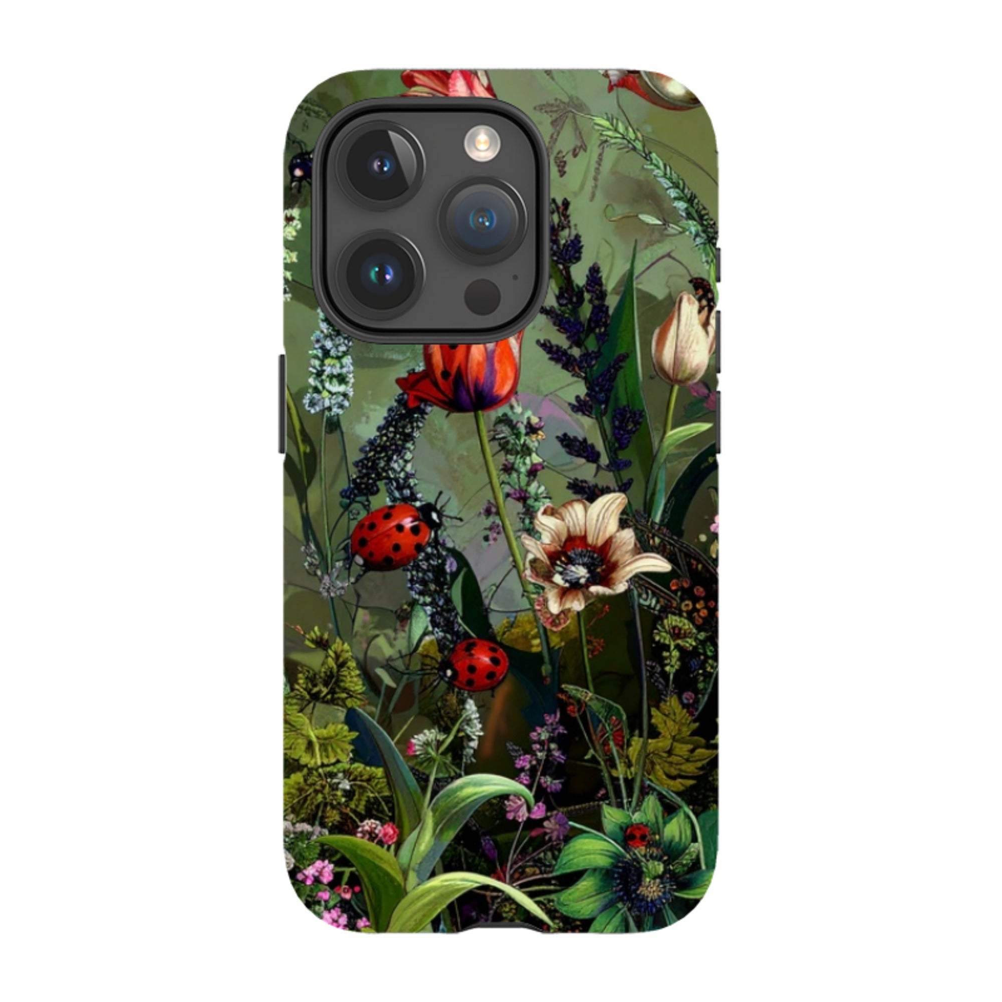iPhone Tough Case - Green Vyne Ladybirds