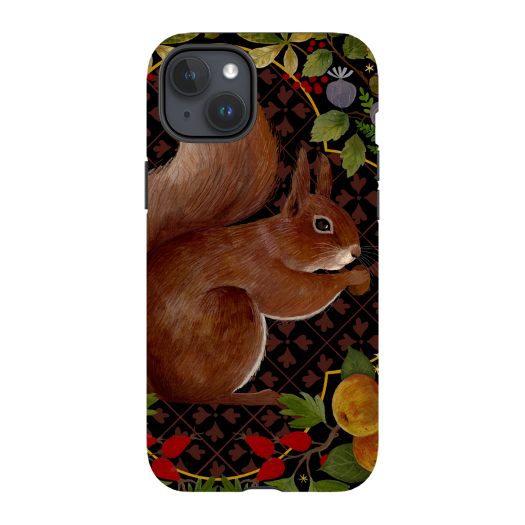 iPhone Tough Case - Squirrel Border By Bex Parkin