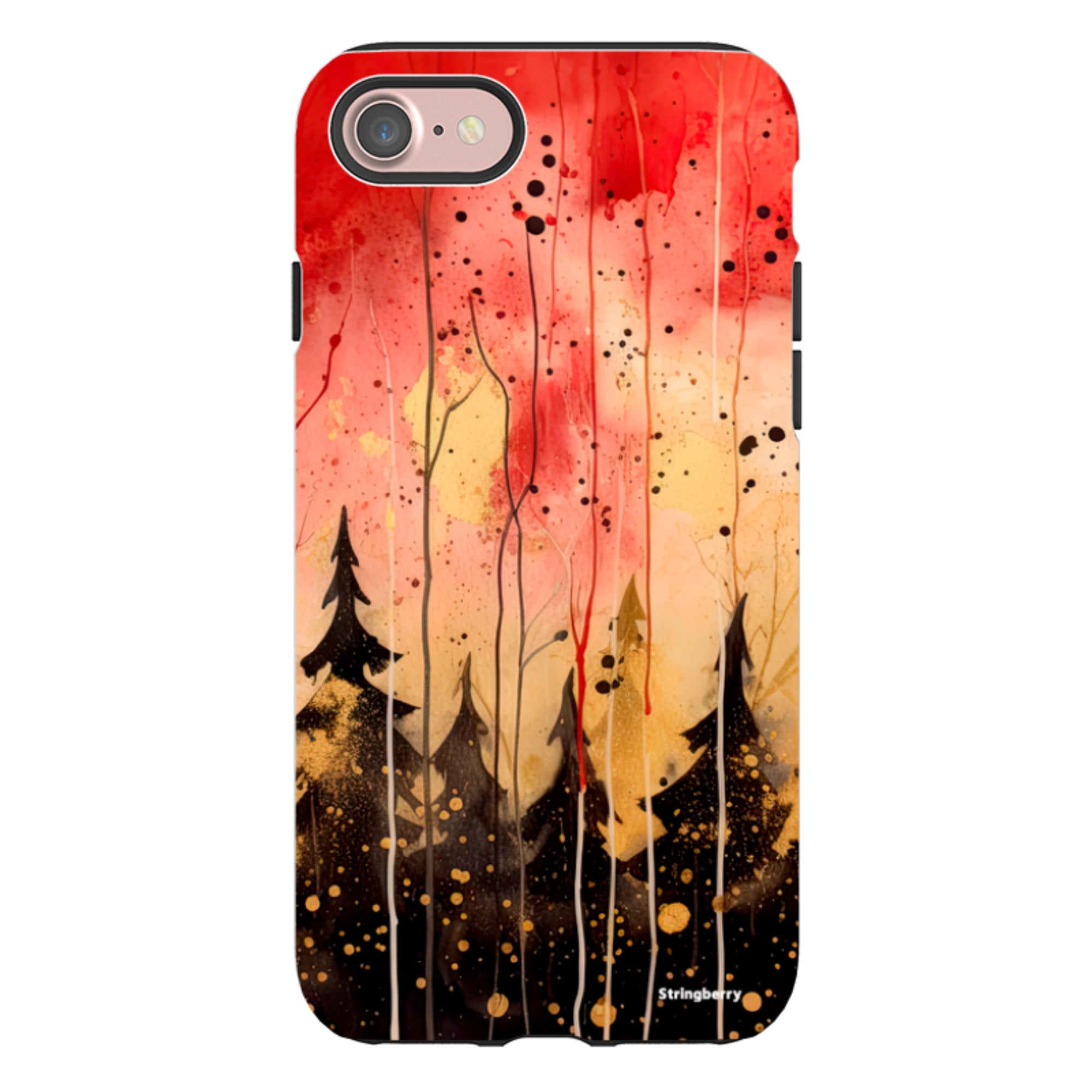 iPhone Tough Case - Watercolour Winter Forest