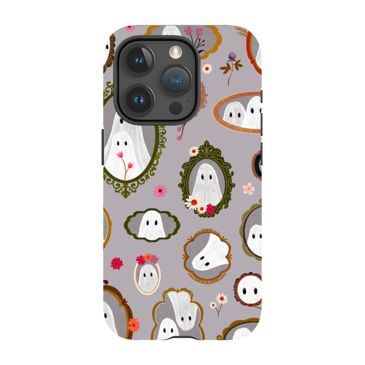 iPhone Tough Case - Framed Ghosts - Mauve By Katherine Quinn