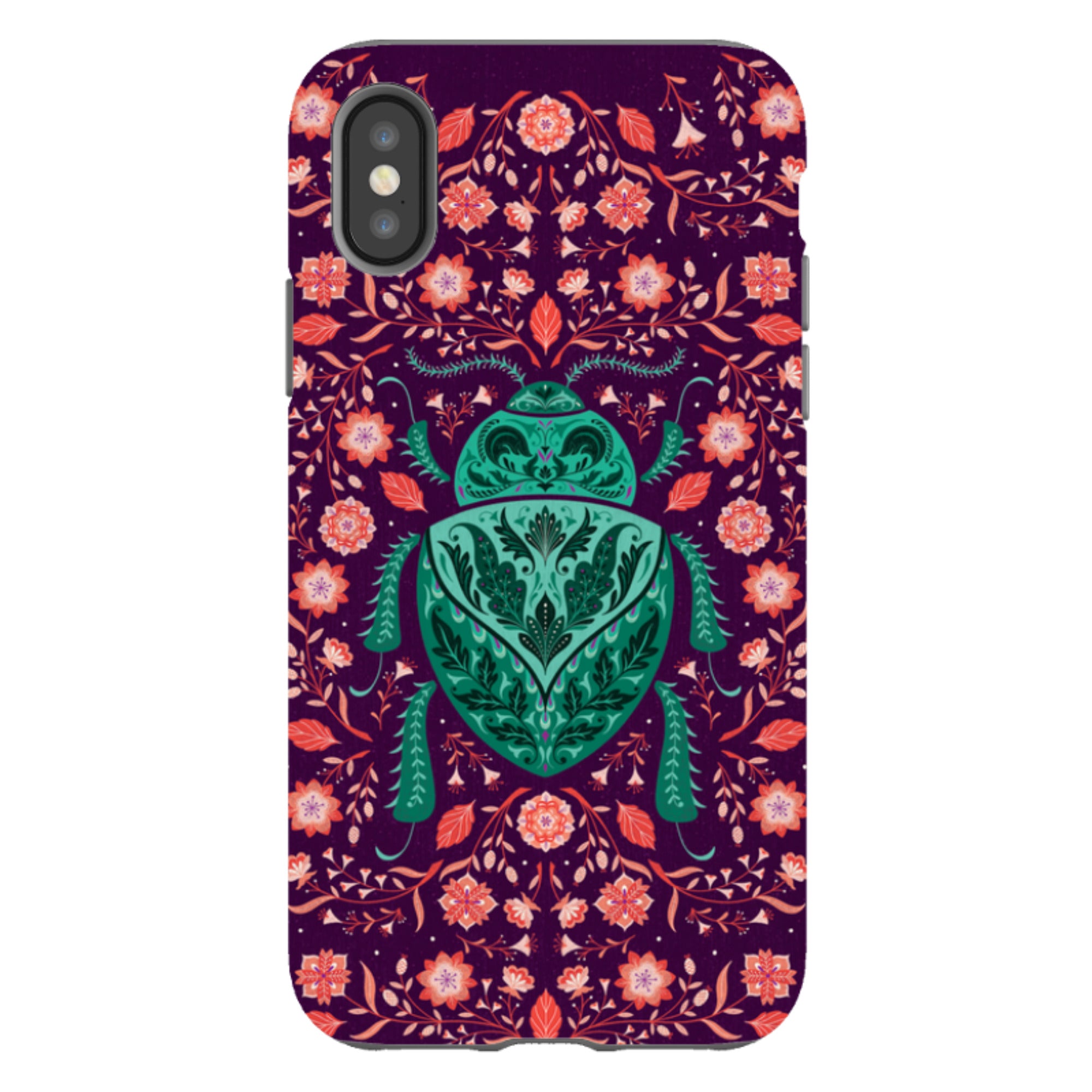 iPhone Tough Case - Beetle By Jenny Zemanek