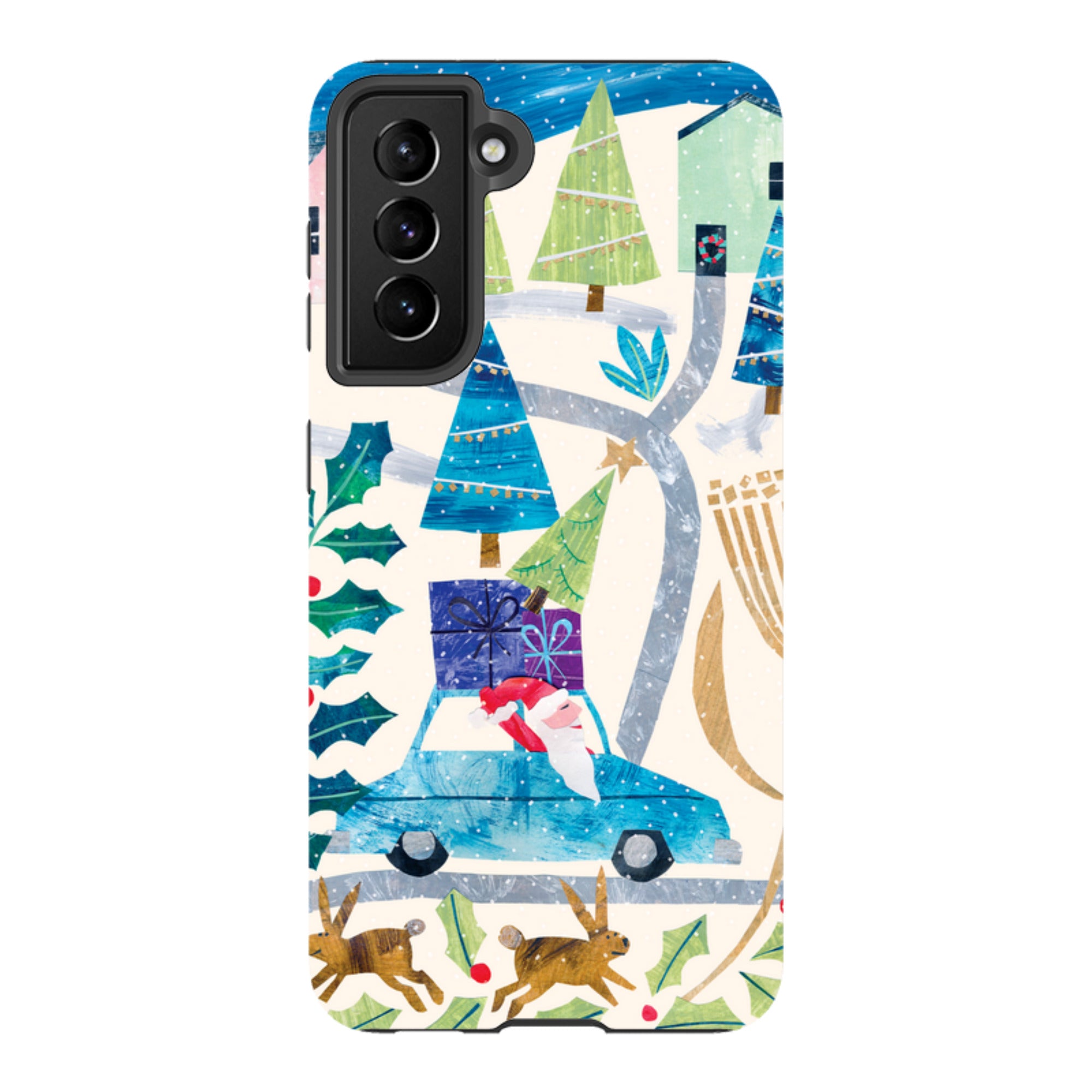 Samsung Tough Case - Santa Driving Home By Tracey English