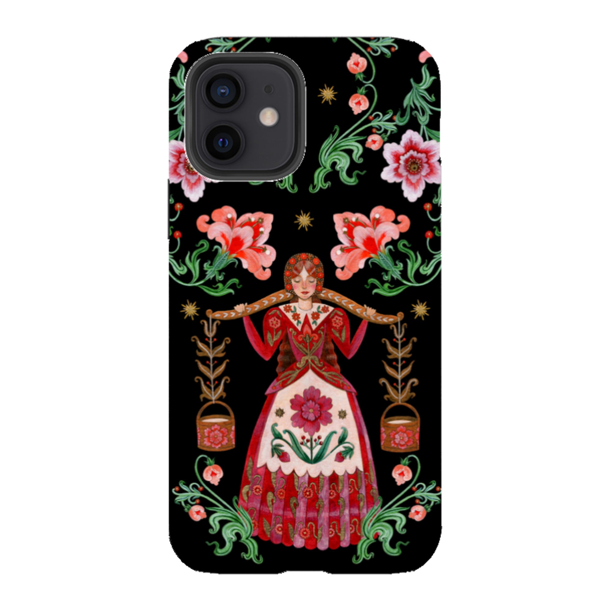 iPhone Tough  Case - Eight Maids A Milking By Maria Matos
