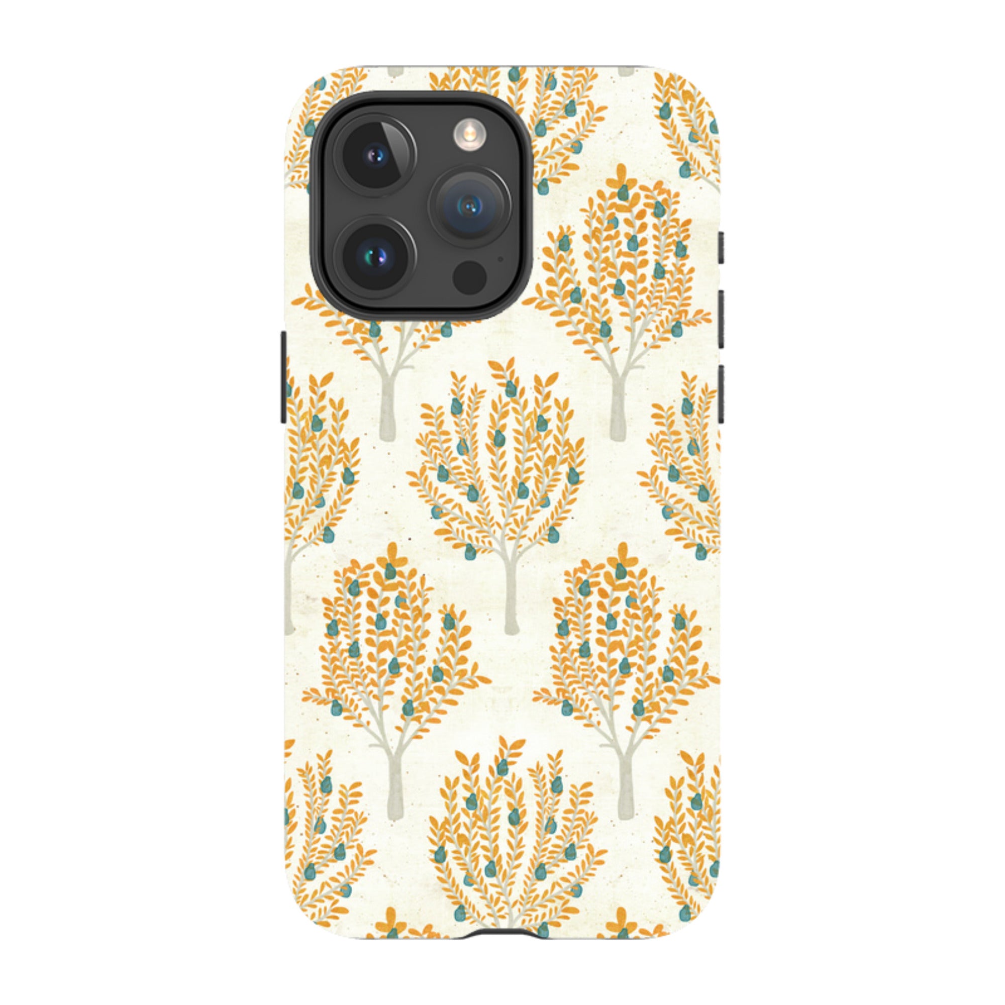 iPhone MagSafe Tough Case - Pear Trees Cream By Katherine Quinn