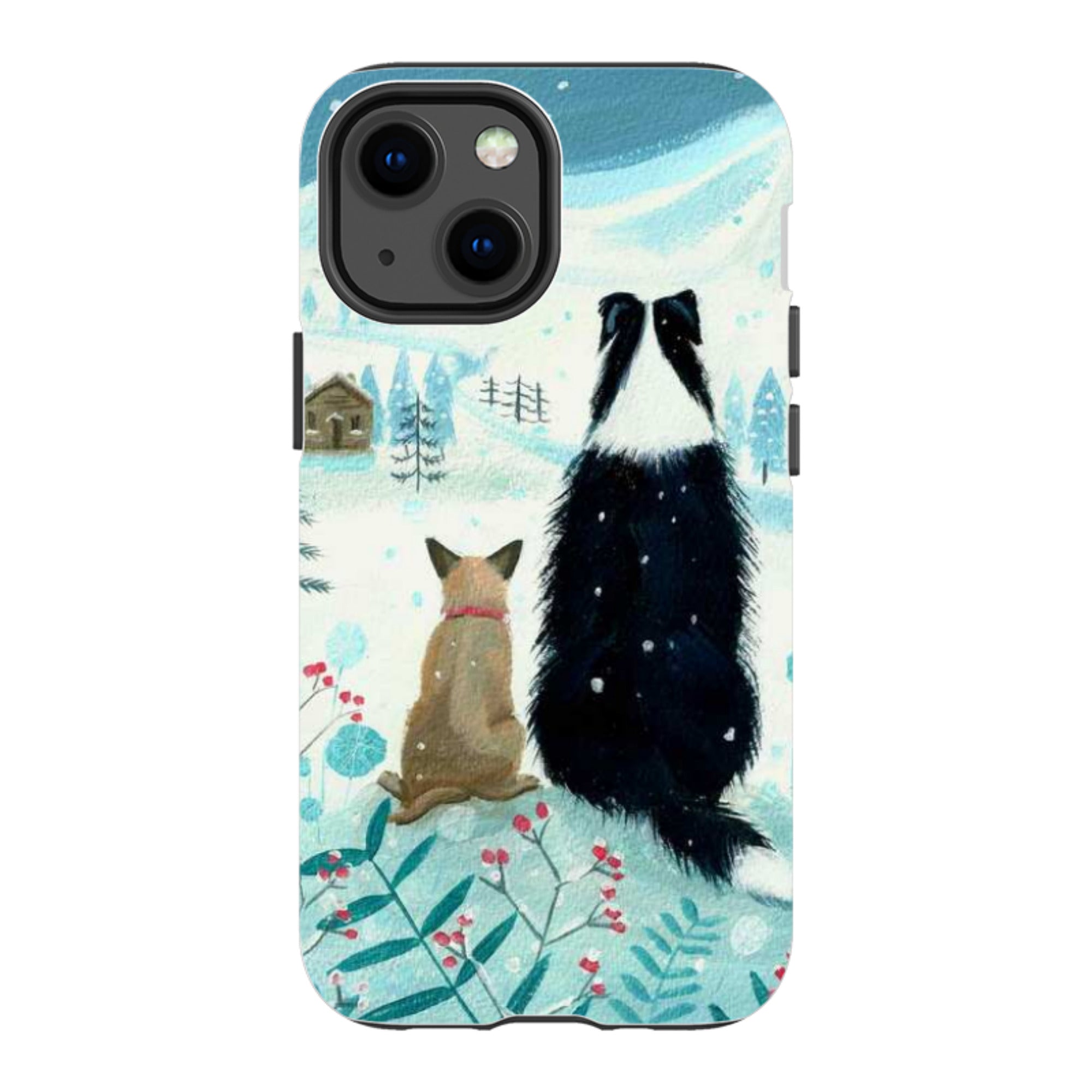 iPhone Tough Case - Dogs Xmas By Mary Stubberfield