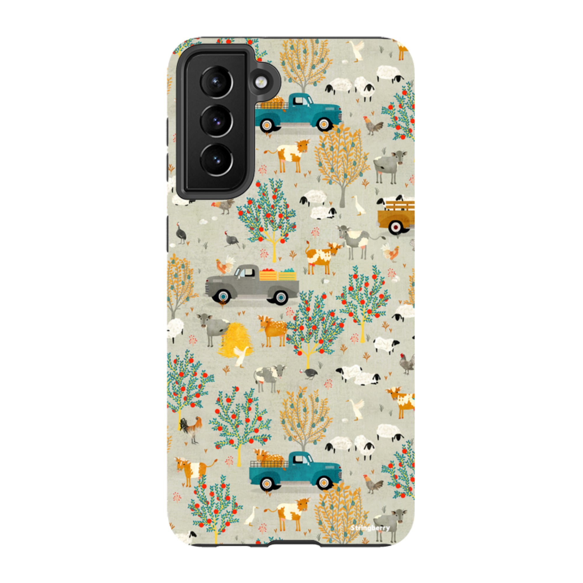 Samsung Tough Case - Farm Life Grey By Katherine Quinn
