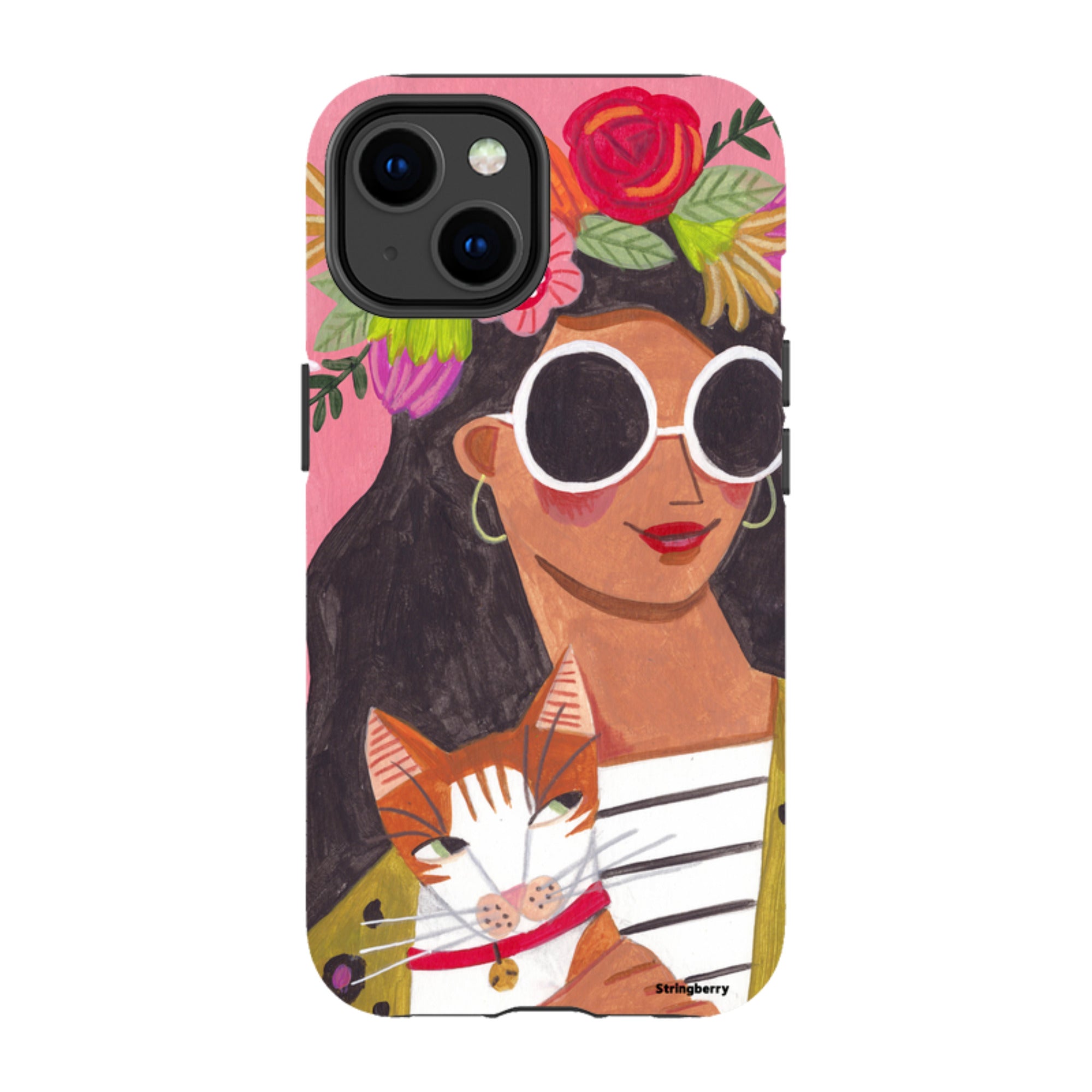iPhone Tough Case - Woman & Cat By Caroline Bonne Muller