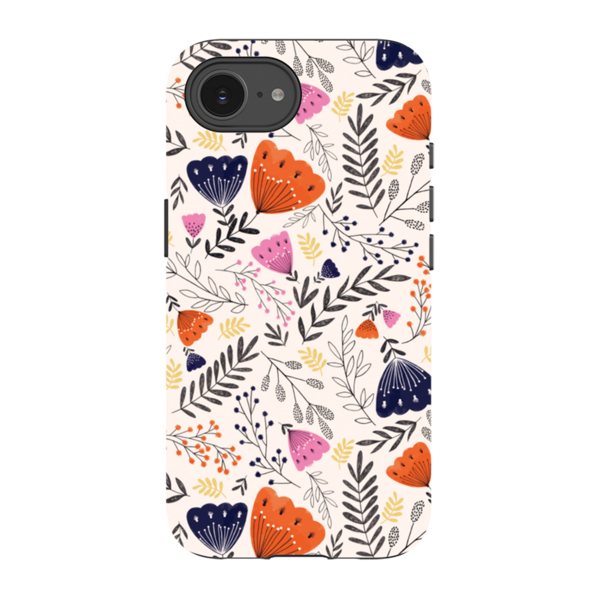 iPhone Tough Case - Pink Floral By Jade Mosinski