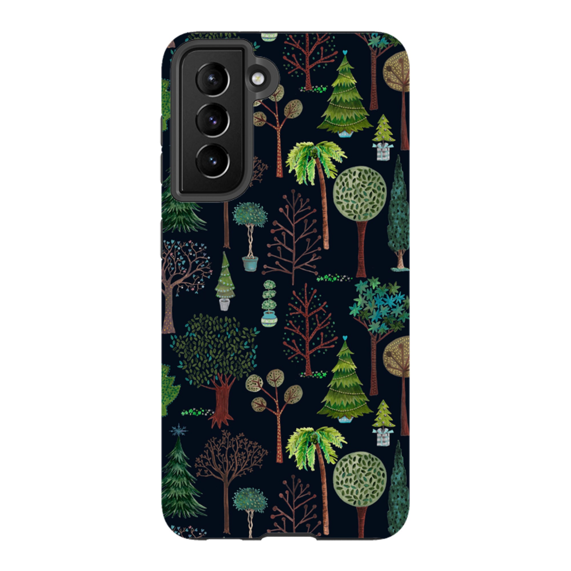Samsung Tough Case - Xmas Trees Dark By Caroline Bonne Muller
