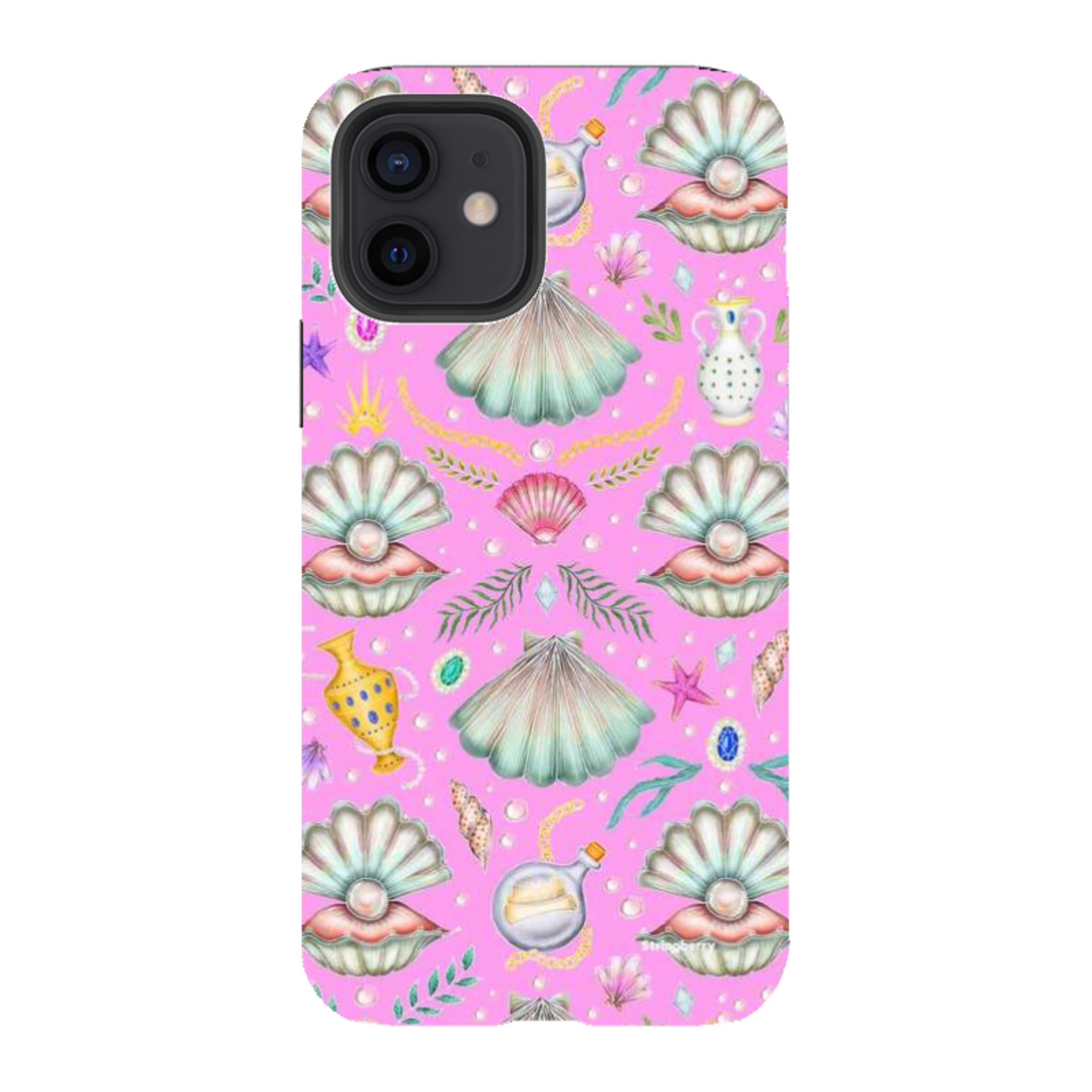 iPhone Tough Case - Pearl's Fantasy Candy Pink By Catherine Rowe