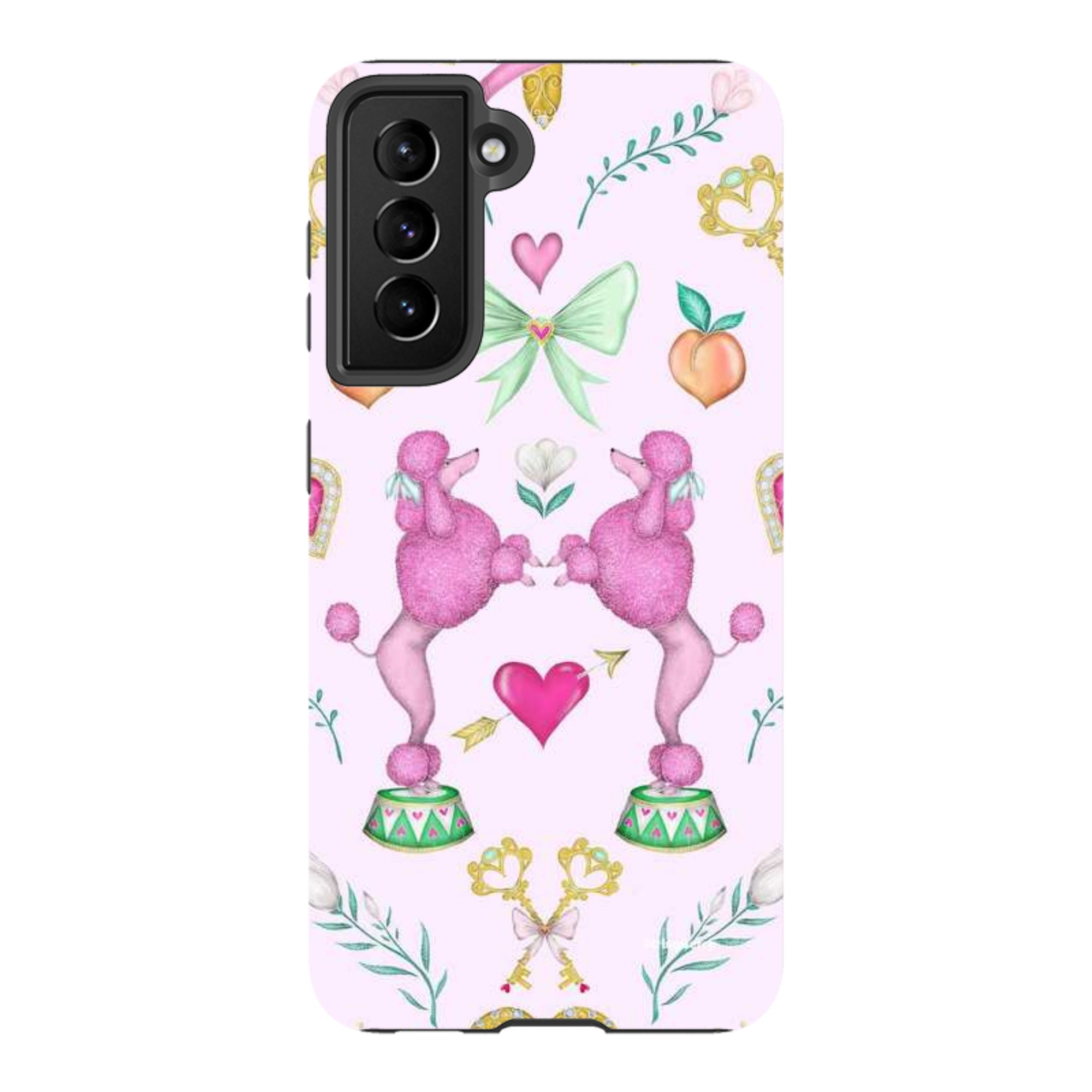 Samsung Tough Case - Pink Poodle Parlour Sugar By Catherine Rowe