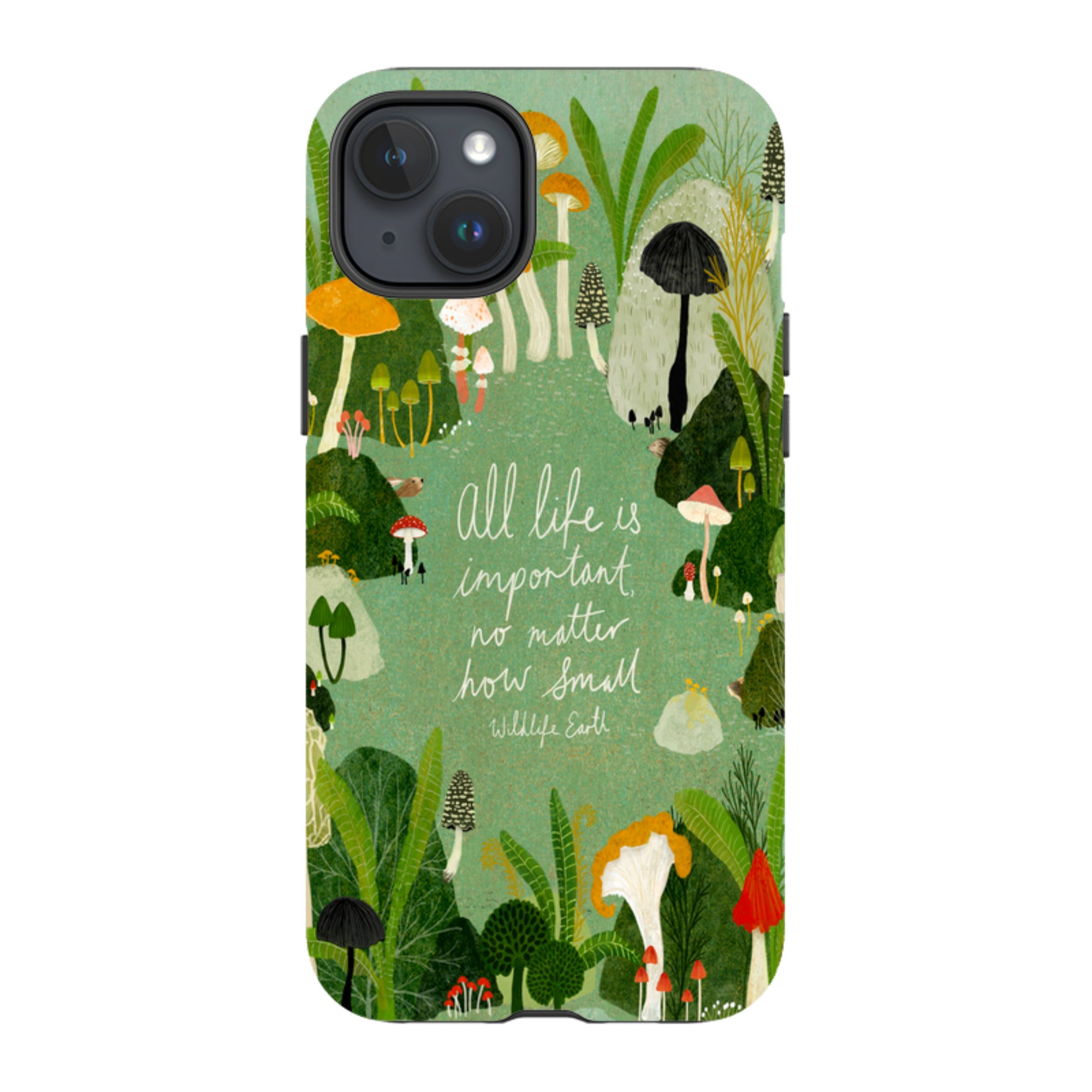 iPhone Tough Case - Wildlife Text By Katherine Quinn