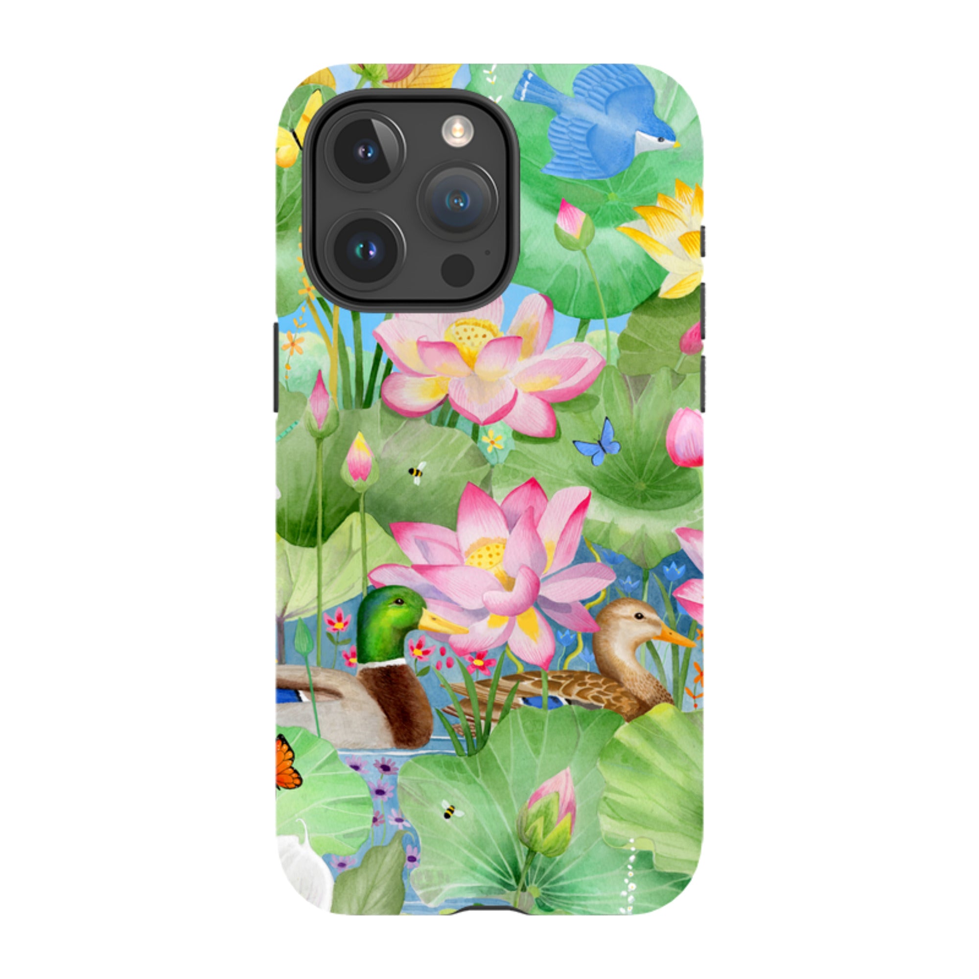 iPhone Tough Case - Waterlily Pond By Bex Parkin