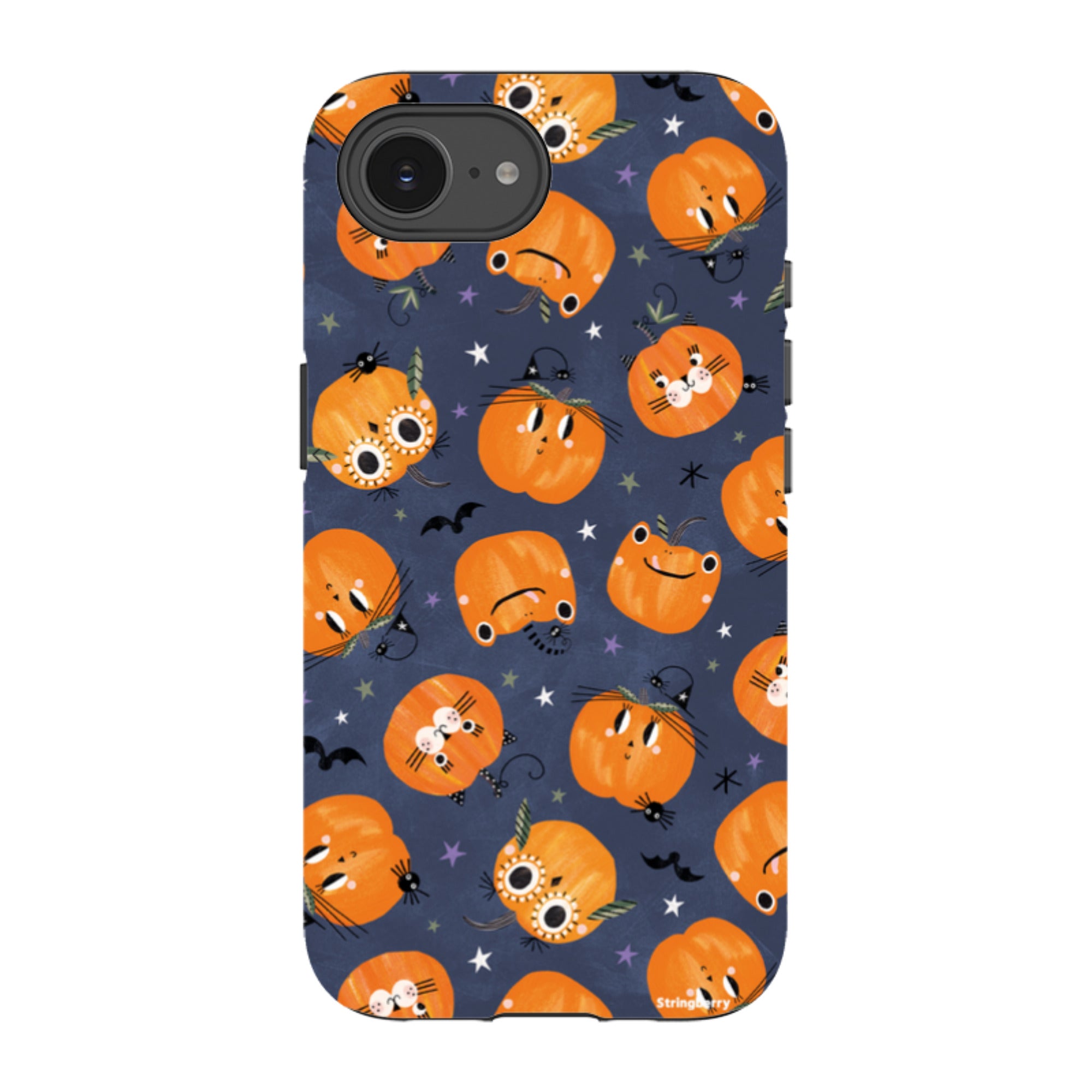 iPhone Tough Case - Halloween Pumpkin Dark By Ali Brookes