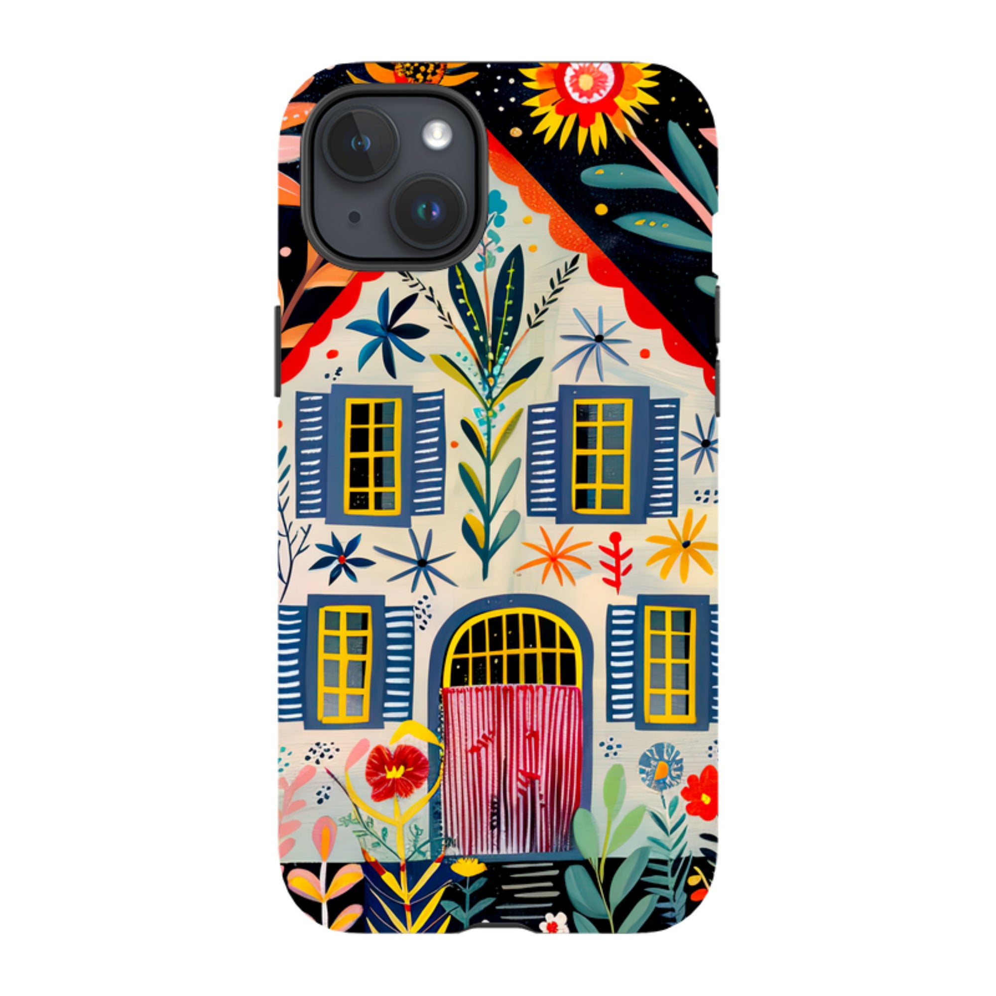 iPhone Case - Folk Art House X