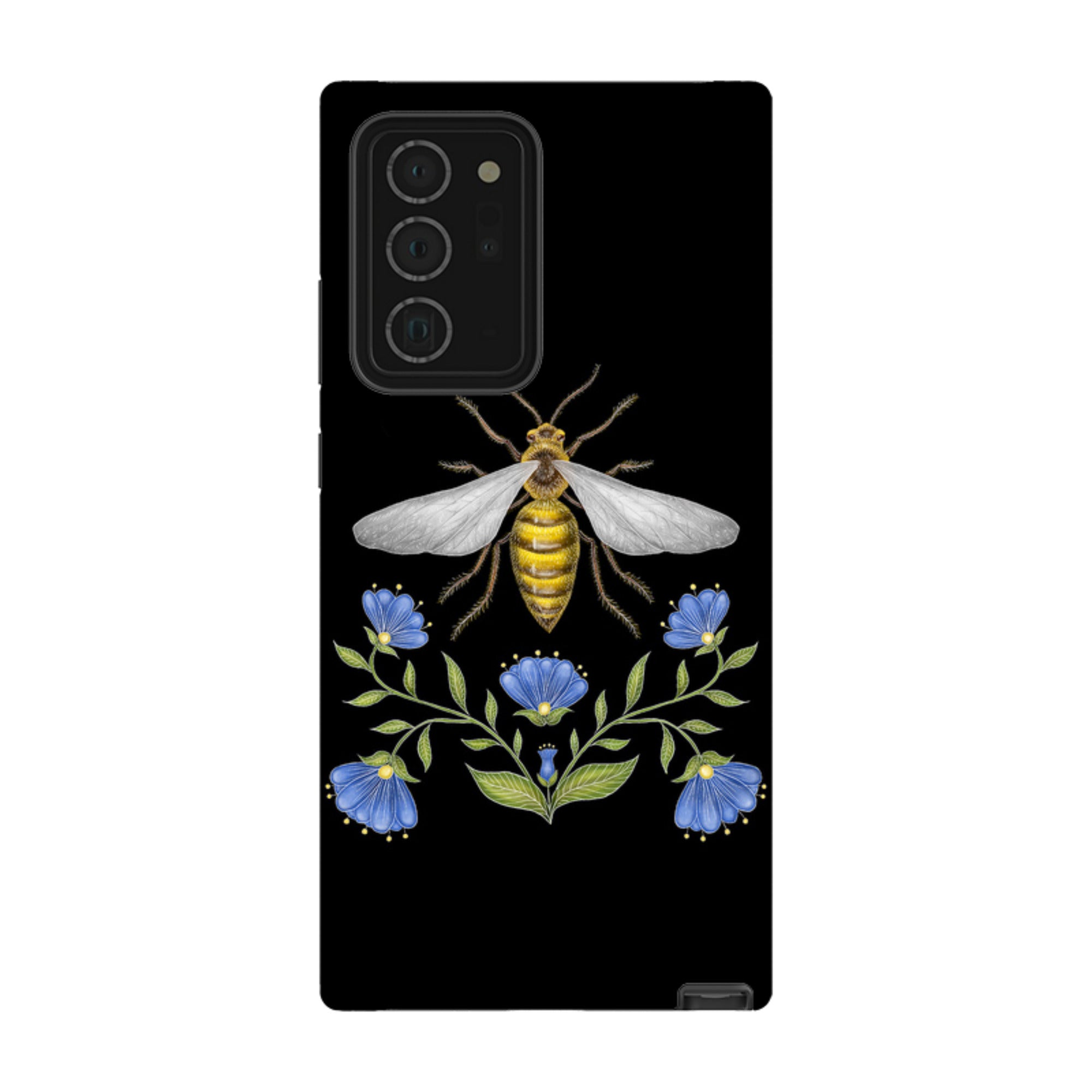 Samsung Tough Case - Wings Of Freedom Black By Catherine Rowe