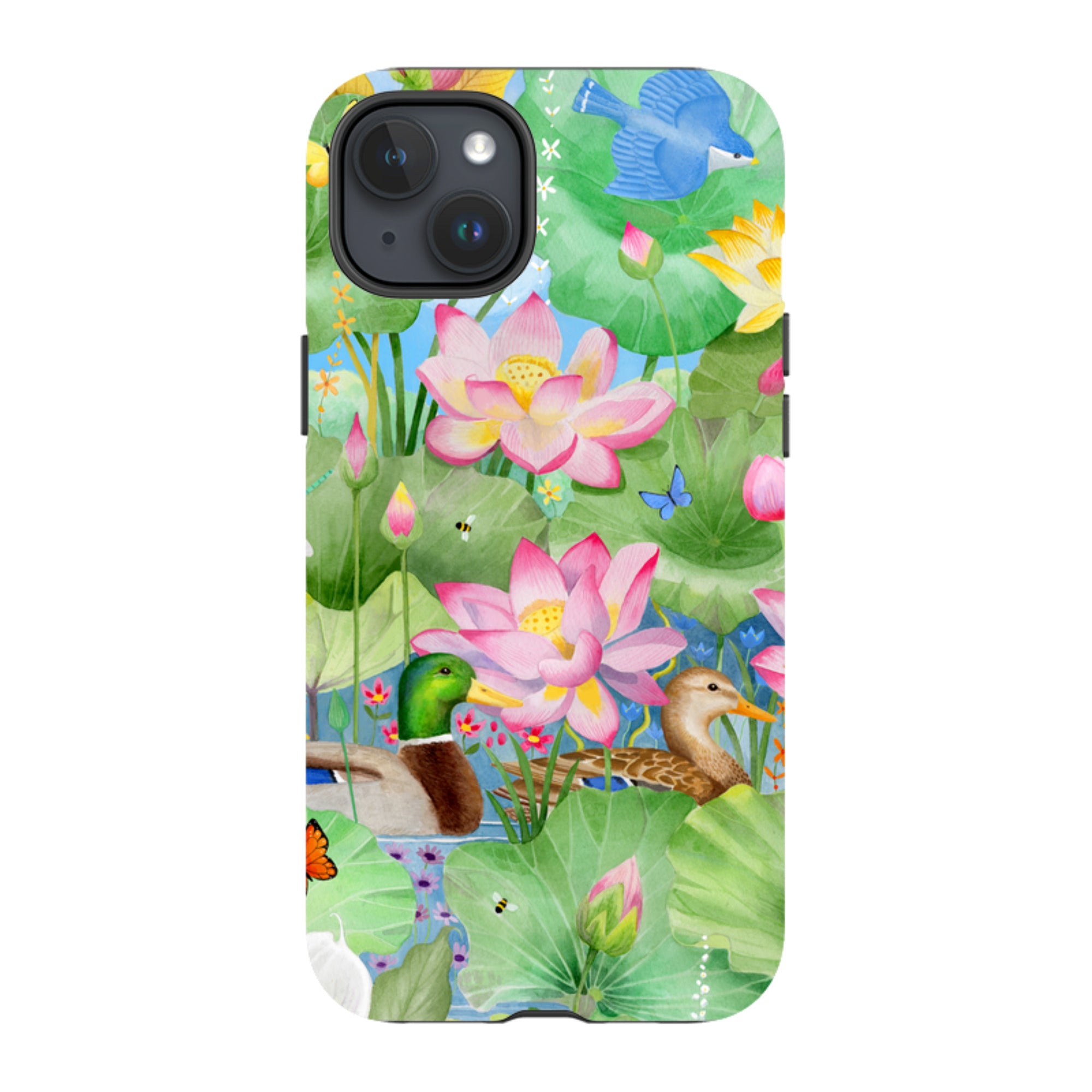 iPhone Tough Case - Waterlily Pond By Bex Parkin