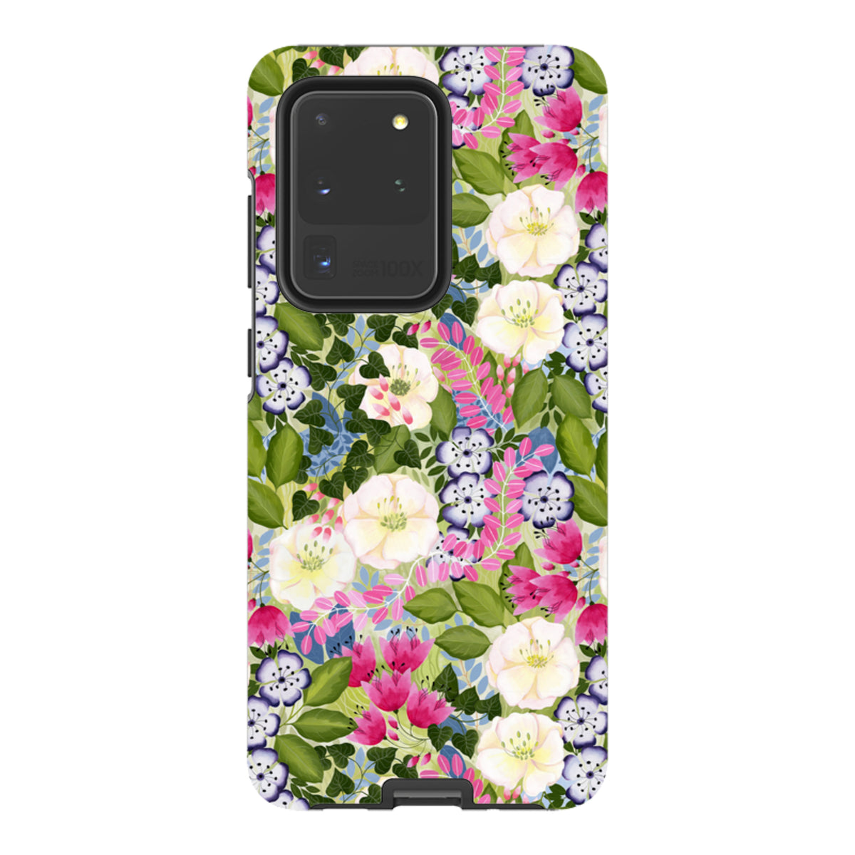 Samsung Tough Case - Pink Flowers By Bex Parkin