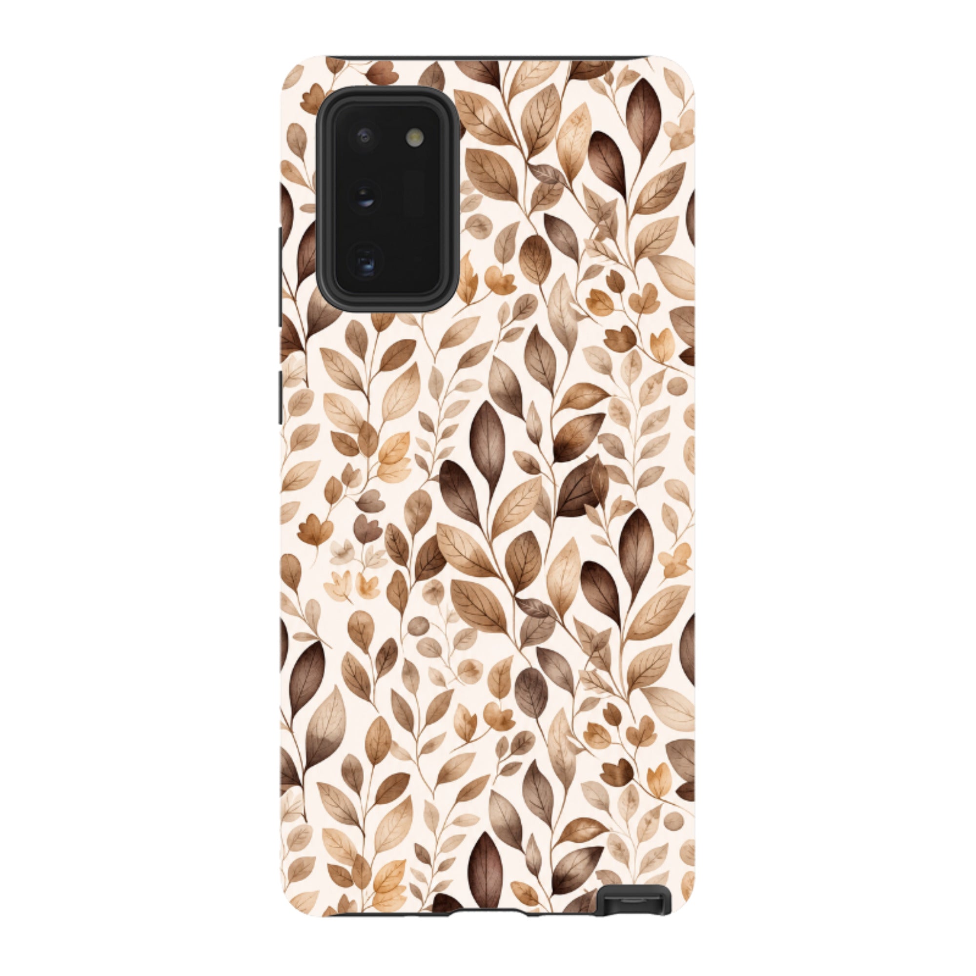 Samsung Tough Case - Beige Aesthetic Leaves