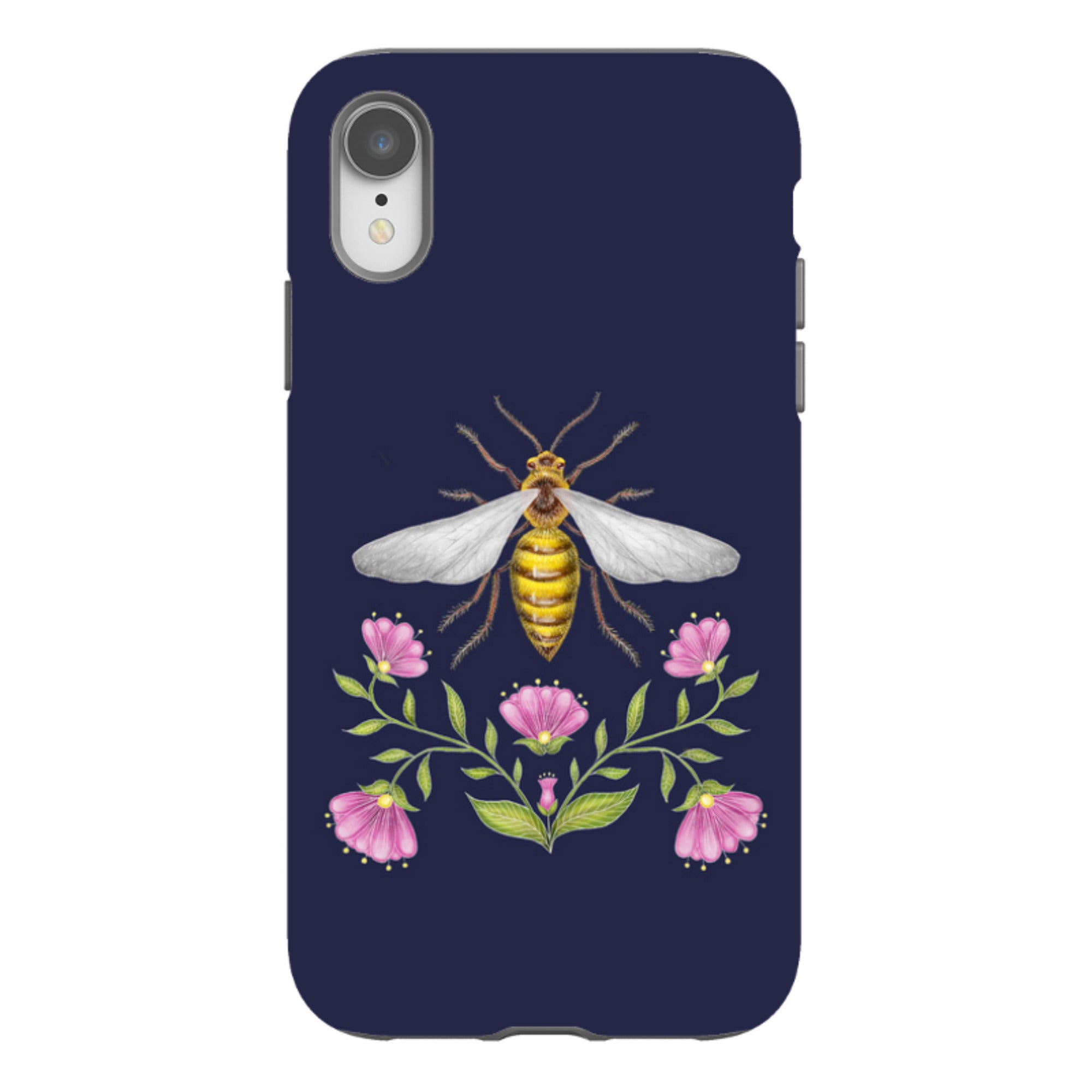 iPhone Tough Case - Wings Of Freedom Navy By Catherine Rowe
