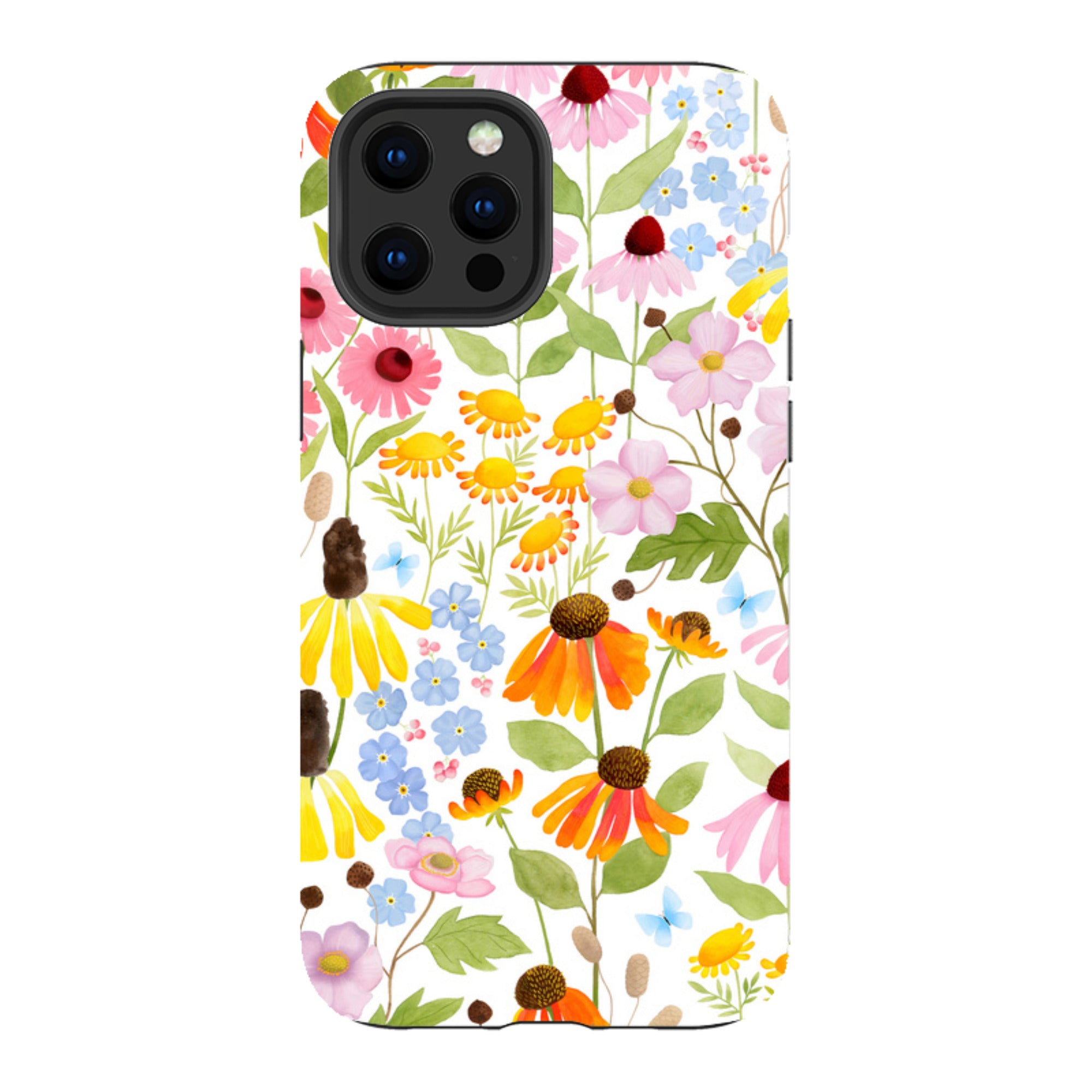 iPhone Tough Case - Wildflower Pattern By Bex Parkin