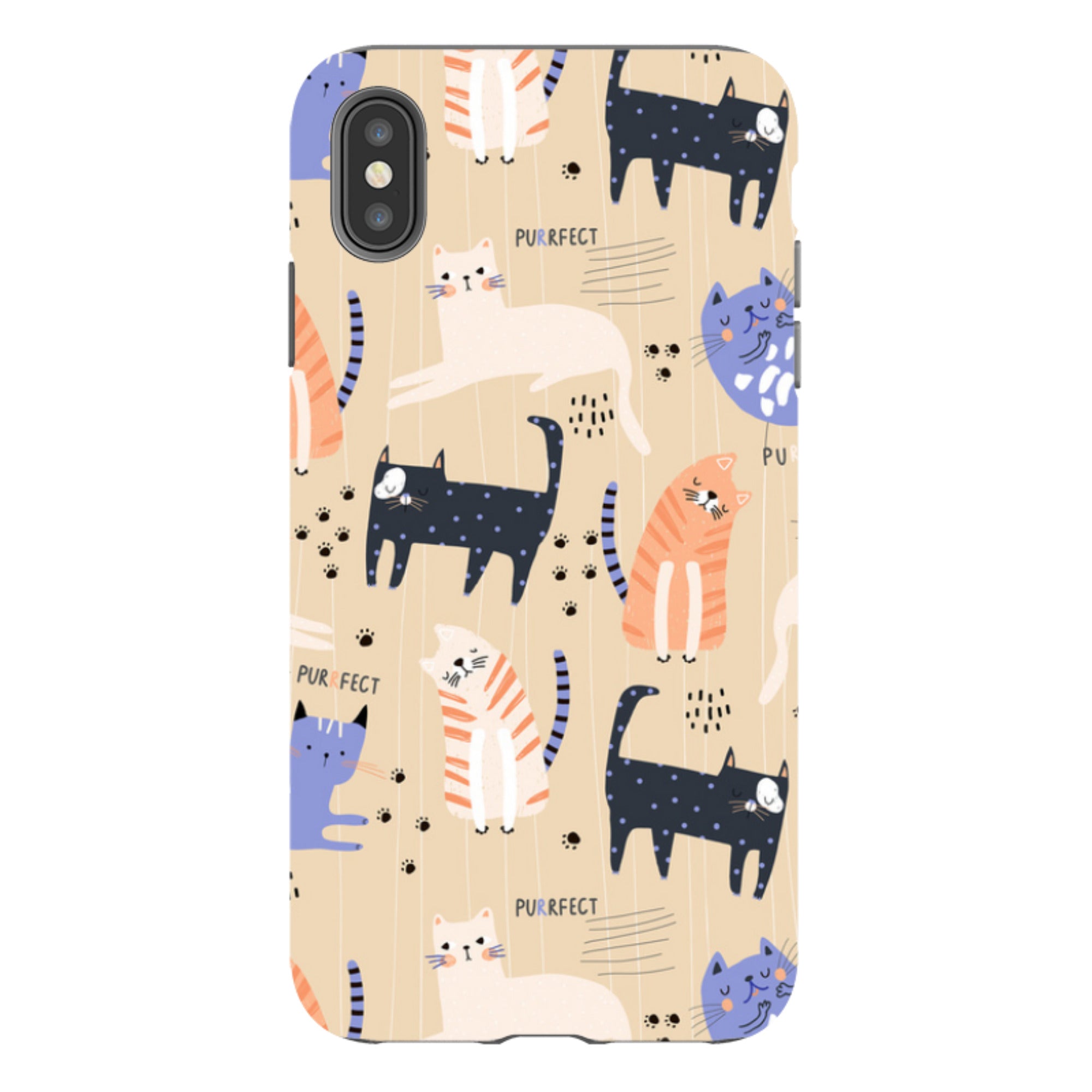 iPhone Tough Case - Purrfect