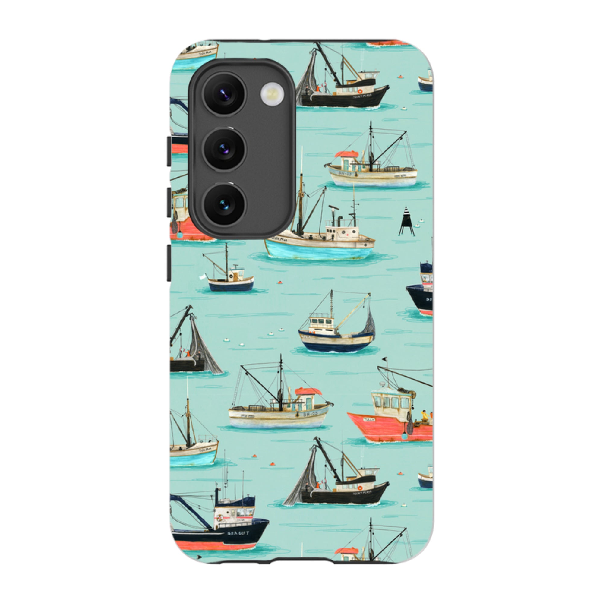 Samsung Tough Case - Fishing Boats By Katherine Quinn