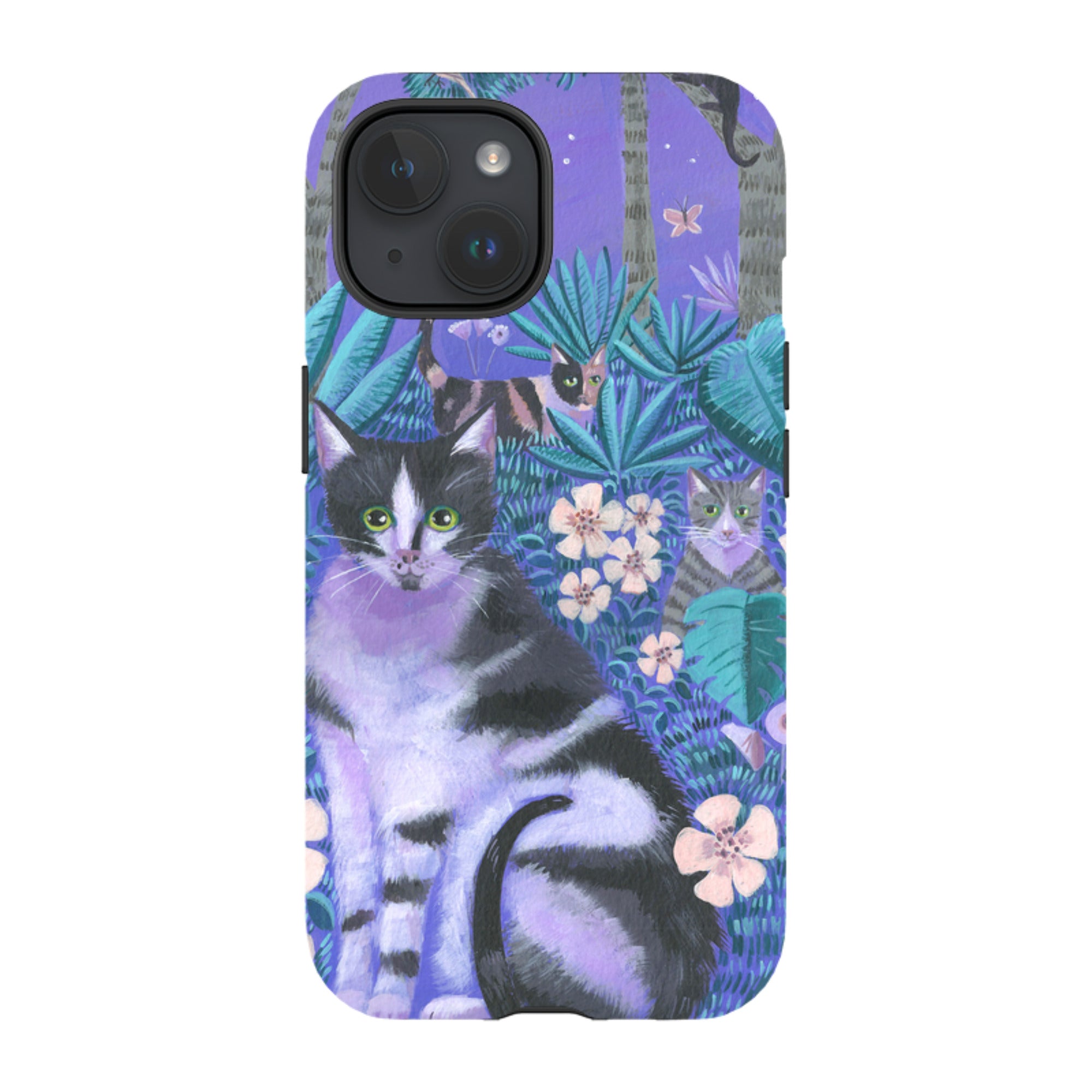 iPhone MagSafe Tough Case - Night Cats 2 By Mary Stubberfield