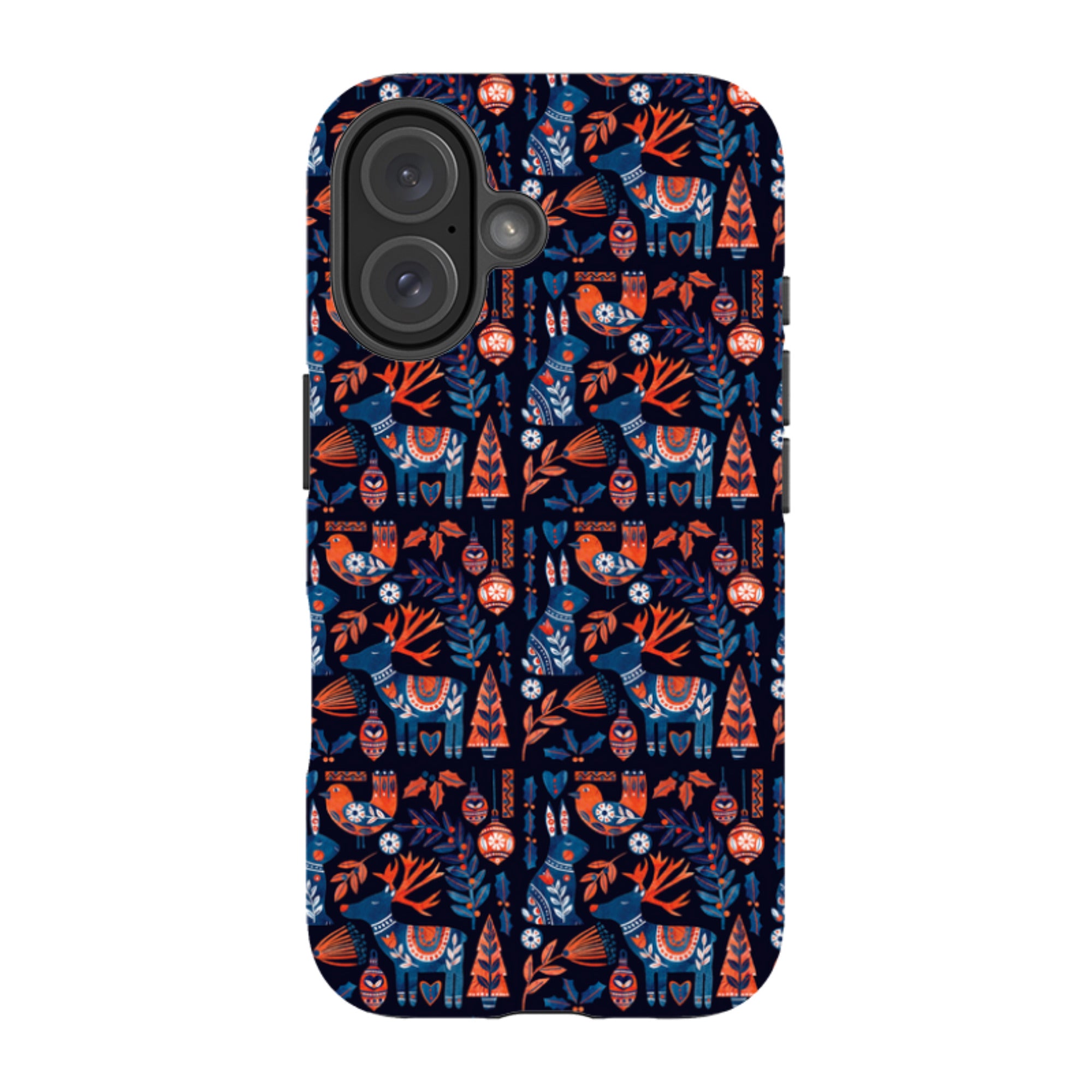 iPhone MagSafe Tough Case - Scandi Animals Dark By Tracey English